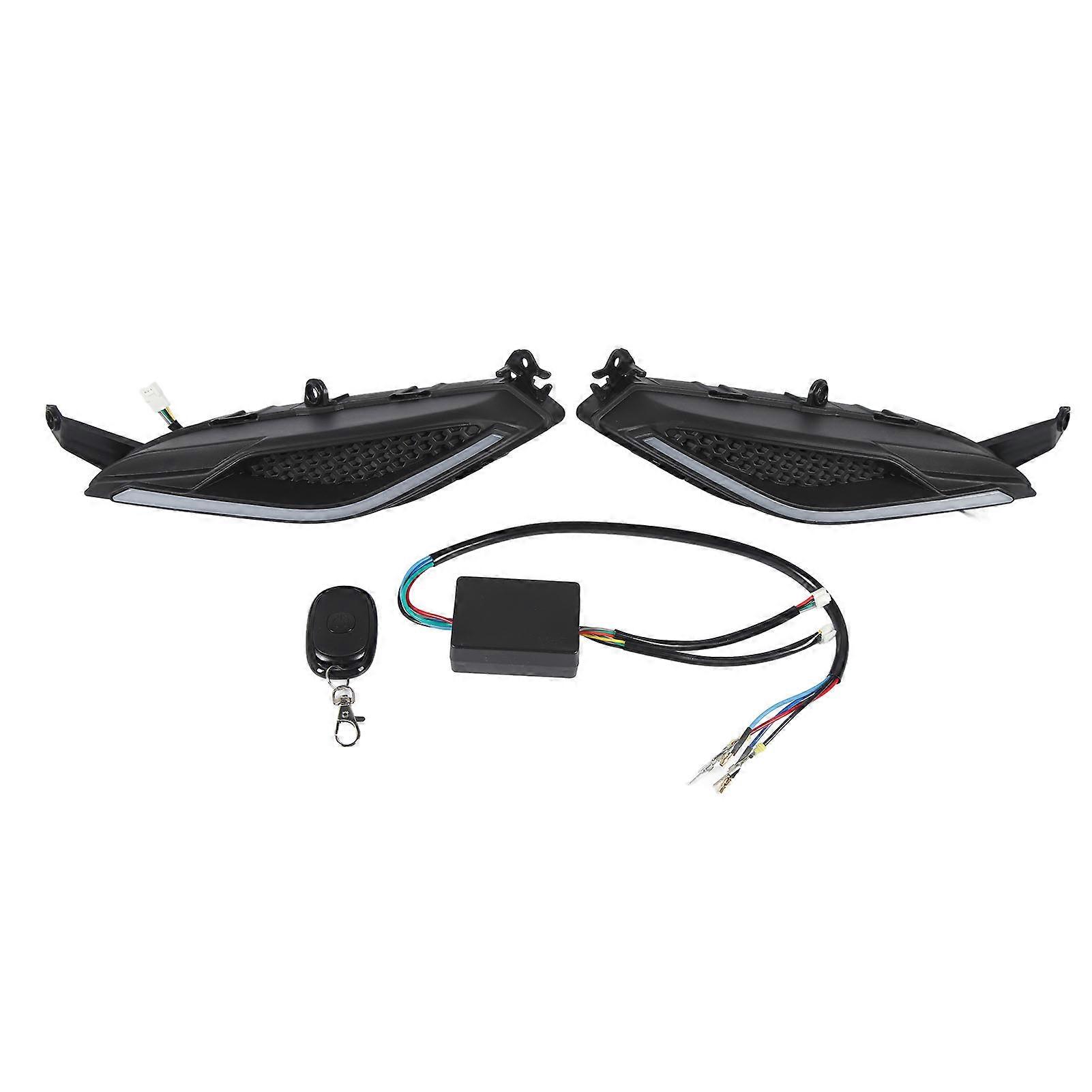 Motorcycle LED Brake Light 12V White Adjustable Brightness Daytime Running Light Compatible with LC135 V2 V7