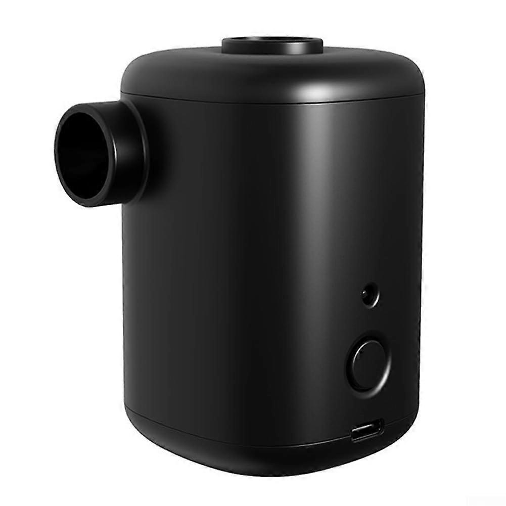 Compact Design Electric Air Pump for Easy Carrying on Camping Adventures, Portable Inflator, Black, Lightweight, Fast Inflation