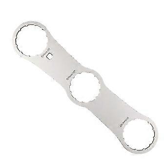 Bicycle Bottom Bracket Wrench Spanner Bike Bottom Wrench Removal Installation Tool Remover BB04--Silver