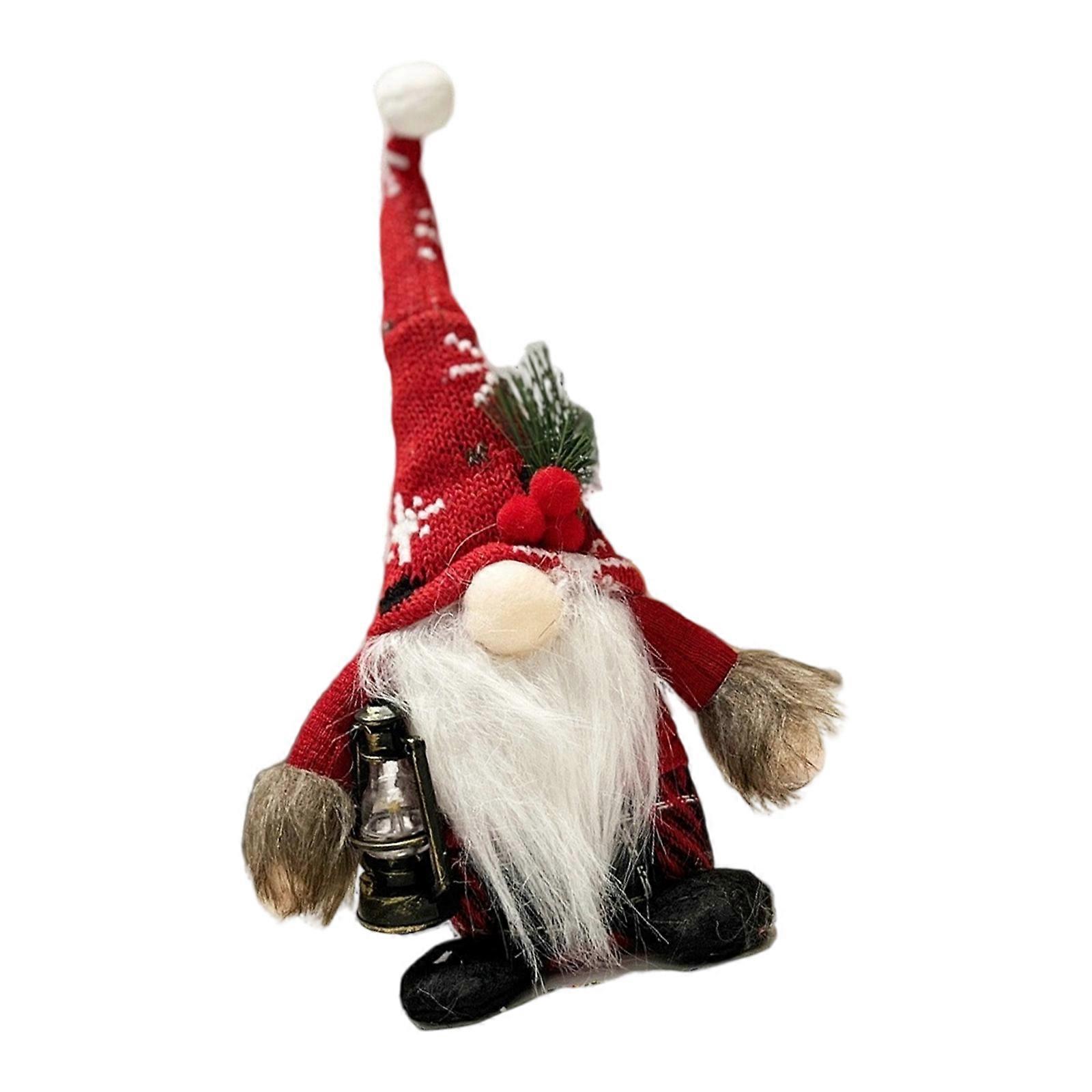 Portable Storage Christmas Gnomes Decoration Craft of Long Time Use Plastic Blend for Year Round Use Multicolor