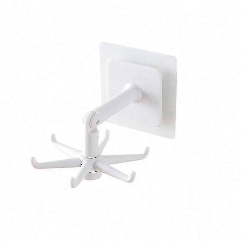 360 Rotating Folding Hook for Wall Mount Storage Organizer