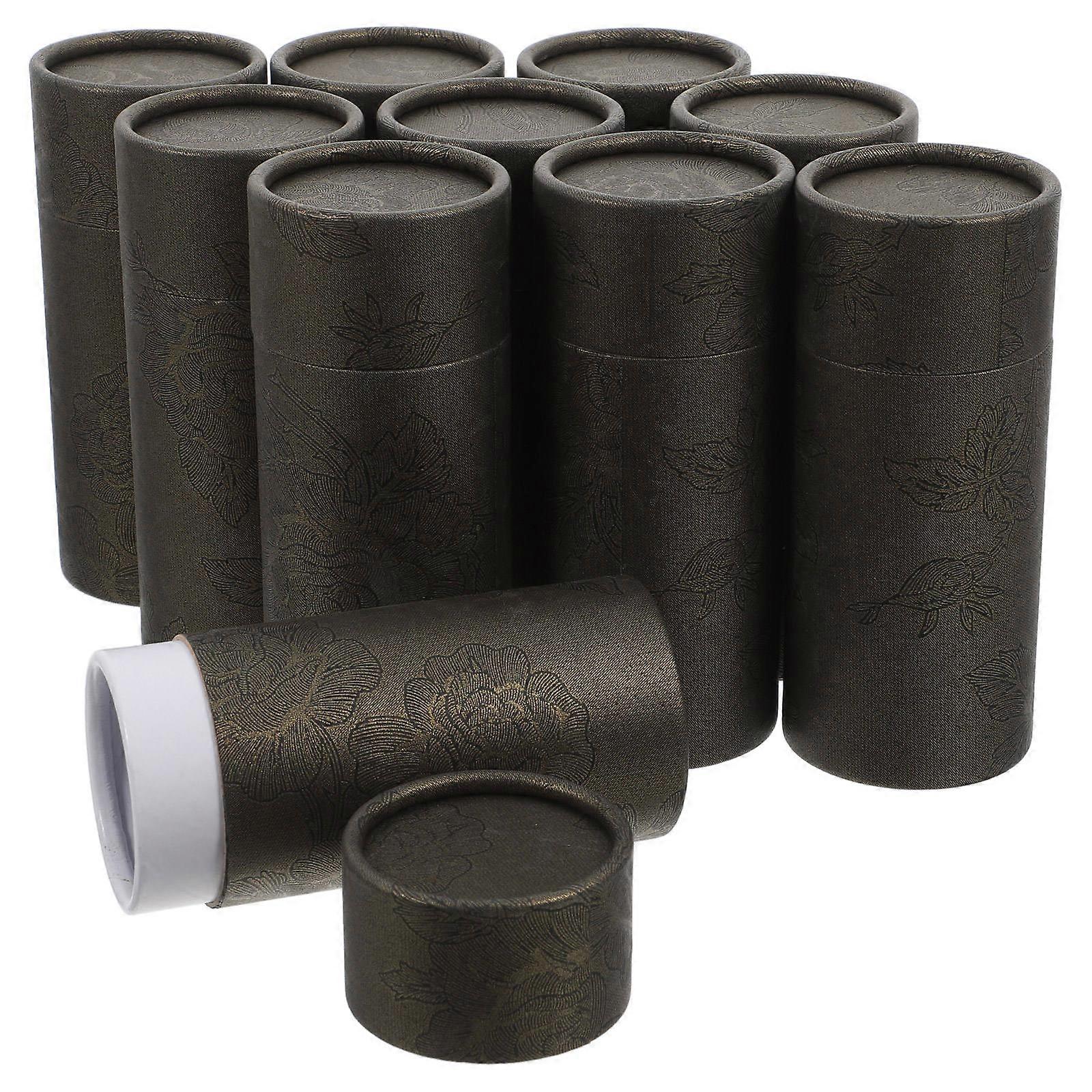 10pcs Elegant Cardboard Tube Boxes for Essential Oil, Skincare & Makeup Packaging Sophisticated and Versatile Paper Packing Tubes for Storage