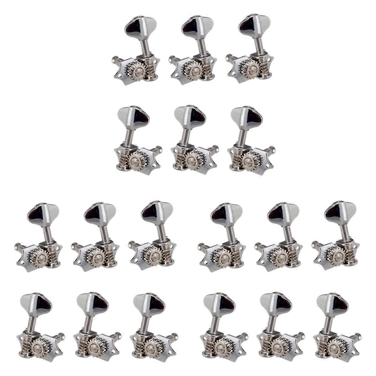 3L3R 6Pcs 1:18 Guitar String Tuning Pegs Tuner Machine Heads Knobs Tuning Keys for Acoustic or Elect