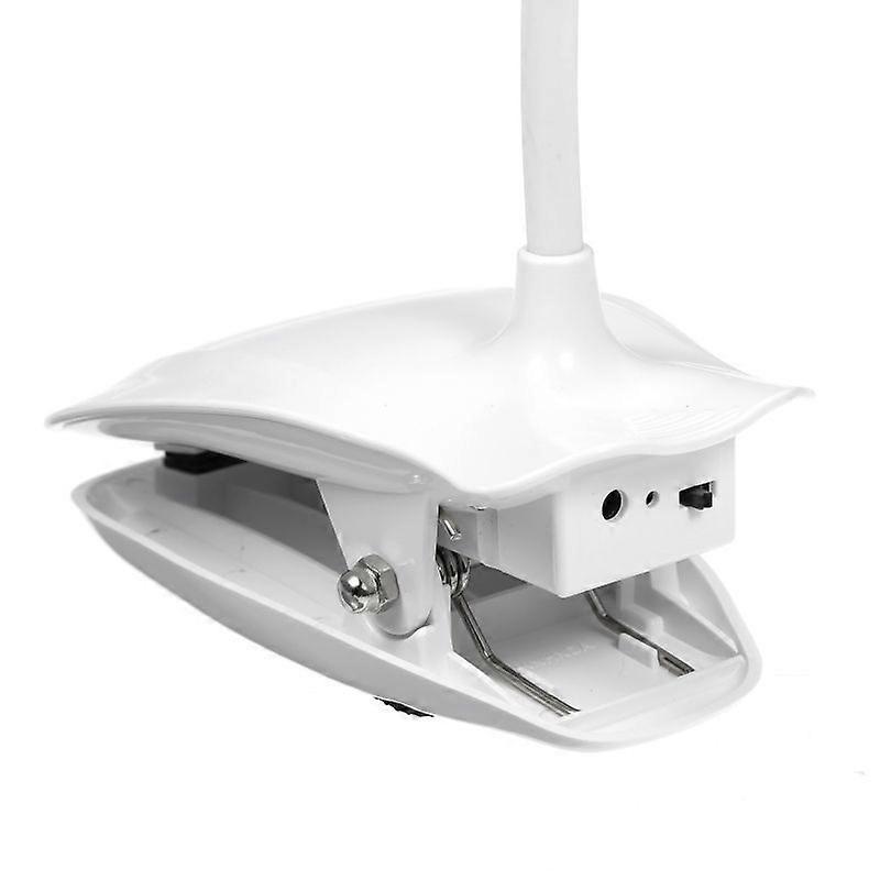 LED Clip On Reading Light 3 Brightness Levels USB Rechargeable Reading Lamp with Slick Touch Control
