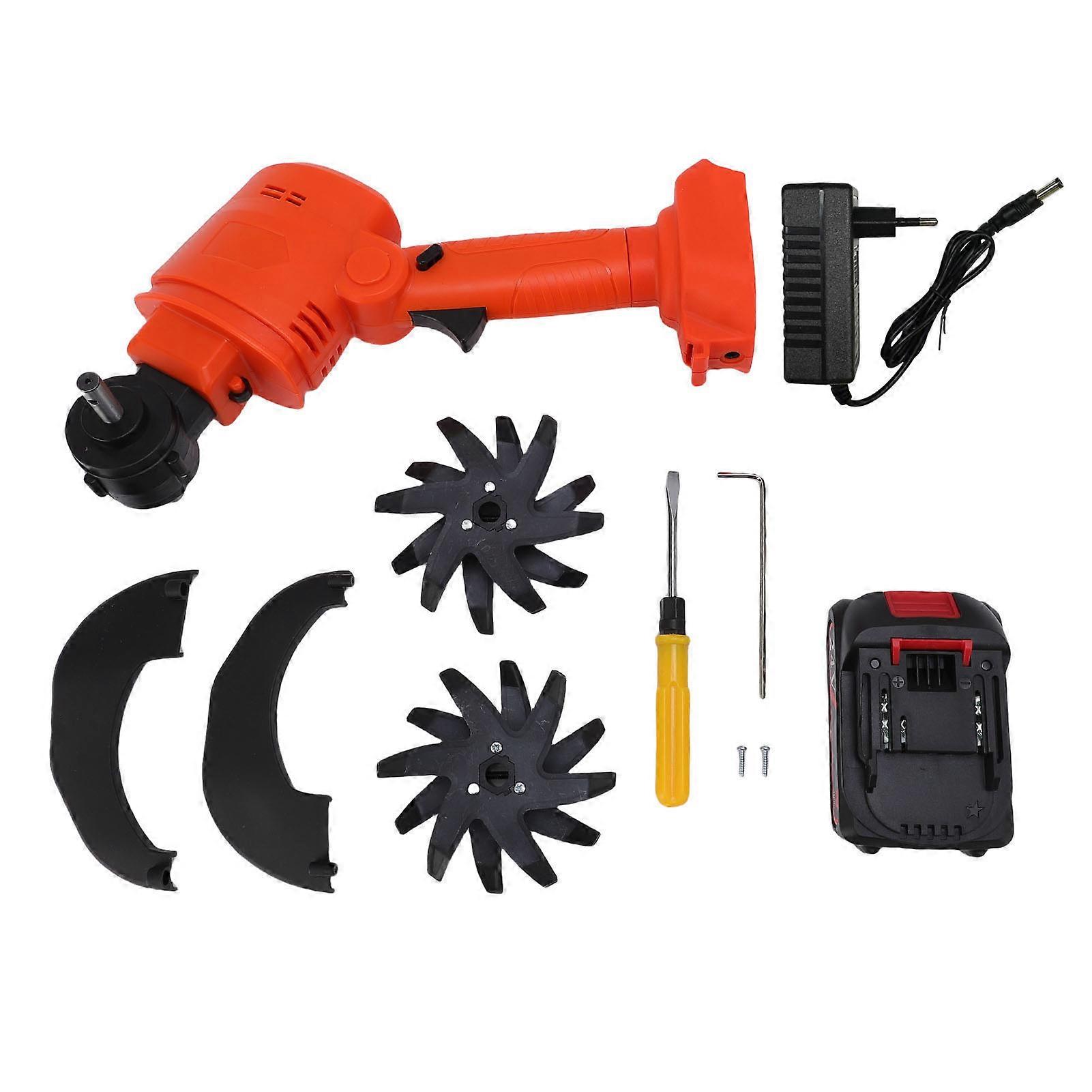 מטפח גינה מופעל אלחוטי טילר מיני טילר למטען סוללות עשבים כלול