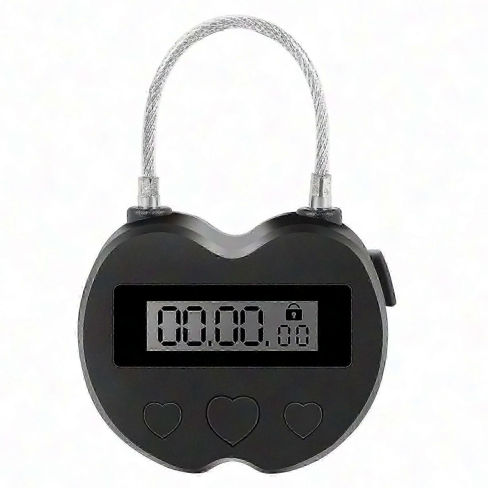 Smart Time Lock LCD Display Multifunction Travel Electronic Timer, Waterproof USB Rechargeable
