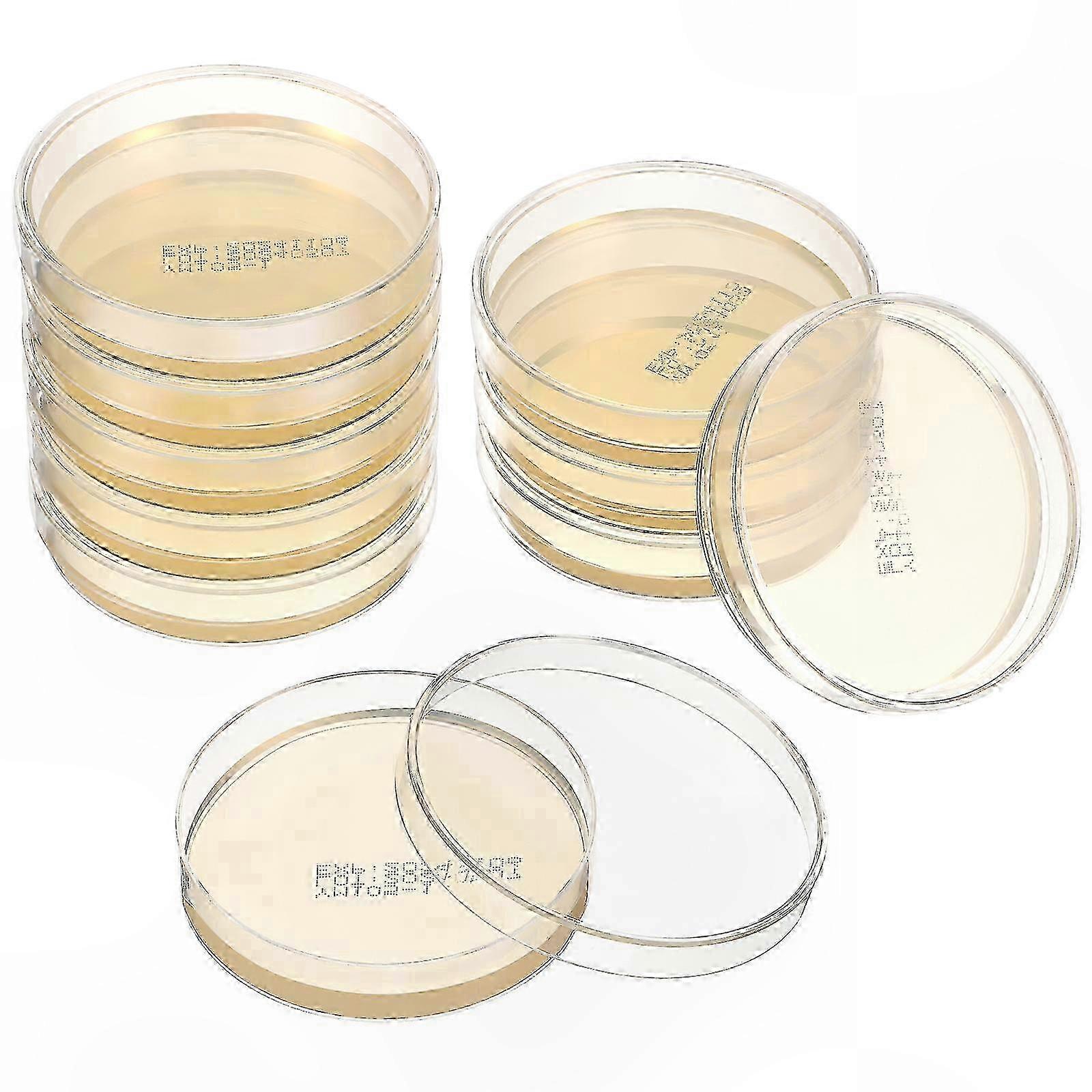 Ready-to-Use Agar Plates for Science Projects - 10 Pack Petri Dishes Lab Supplies