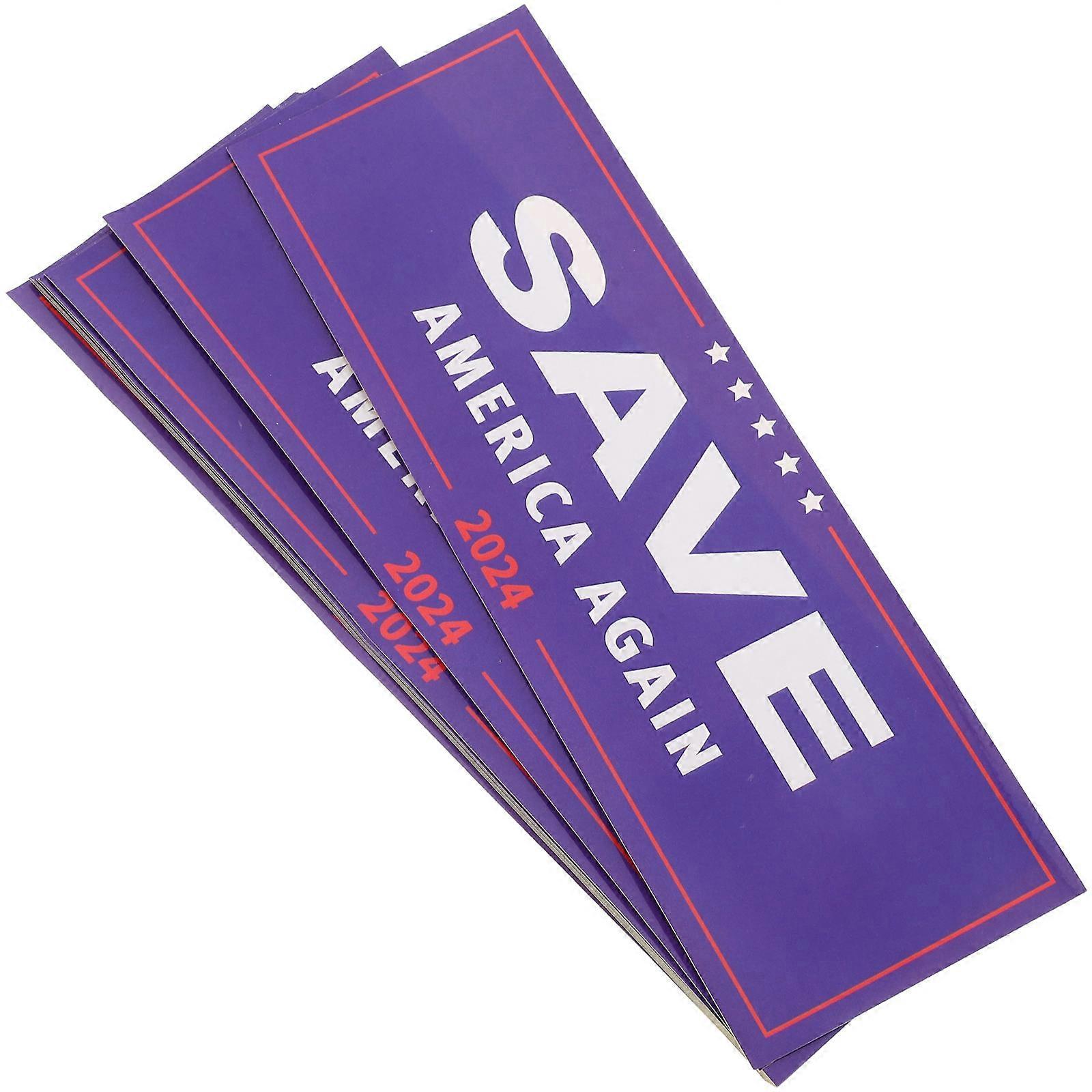 Patriotic Stickers Paper Voting Sticker Independence Day Self-Adhesive Versatile Usage 228*76mm 10 Sheets