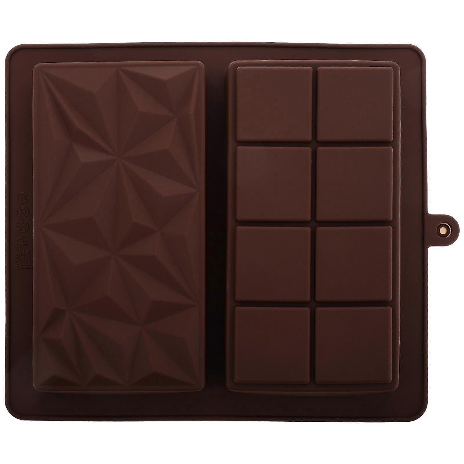 Chocolate Fondant Decorating Mold Silicone for Home Use Coffee Color Heat Resistant Tool 1Pcs