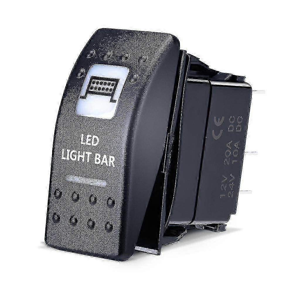 Kemimoto Rocker Switch Barre lumineuse LED Light Bar pour Can Am Maverick Commander 16 Utv pour Yamaha Compatible avec Polaris Ranger