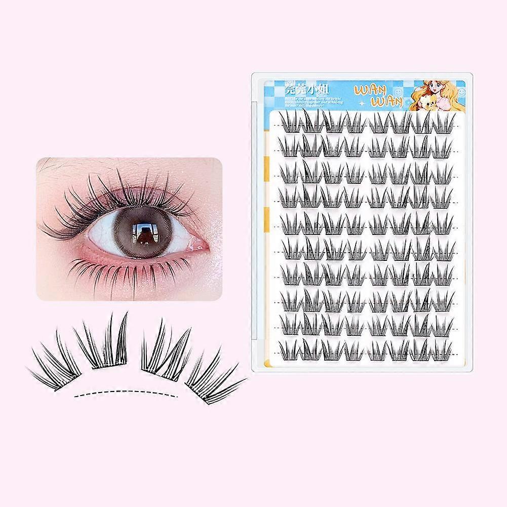 10 Rows Large Capacity Glue-Free False Eyelasheatural Lifelike Eyelashes
