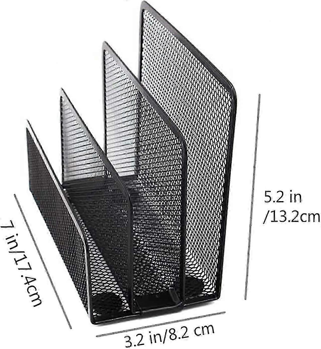 2025 Mail Bin With 3 Compartments, Metal Mesh Mailbox, Compatible With Documents, Papers, Lette