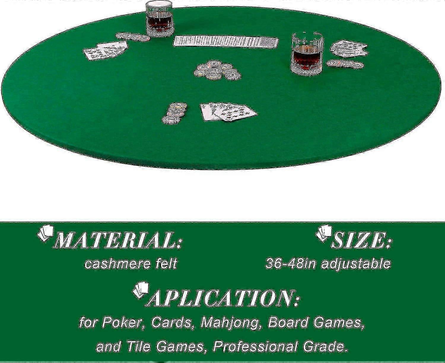 (Y)Poker Bridge Card Table Cloth Elastic Cloth for 36 to 48 Inch Table Game Accessories 2025