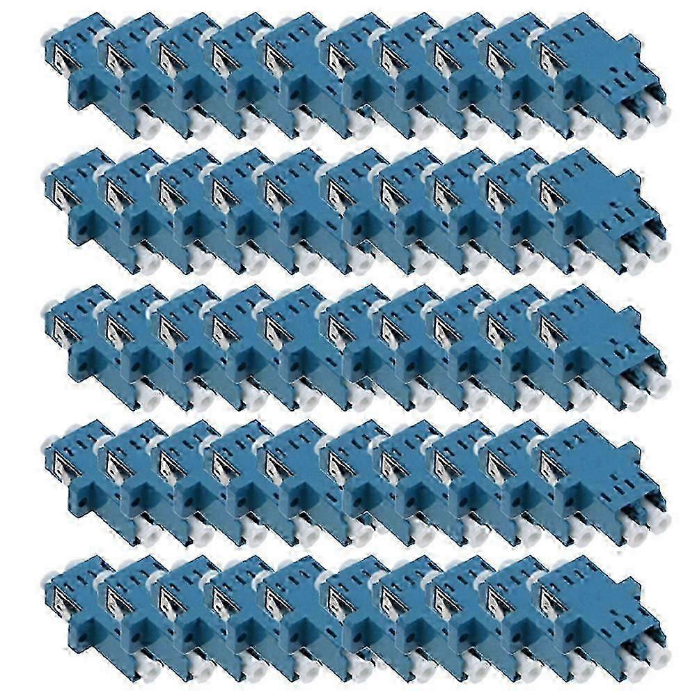 50 قطعة LC دوبلكس محول الألياف البصرية ، مقرنة الألياف LC ، شفة LC ، موصل LC لكابلات الشبكة