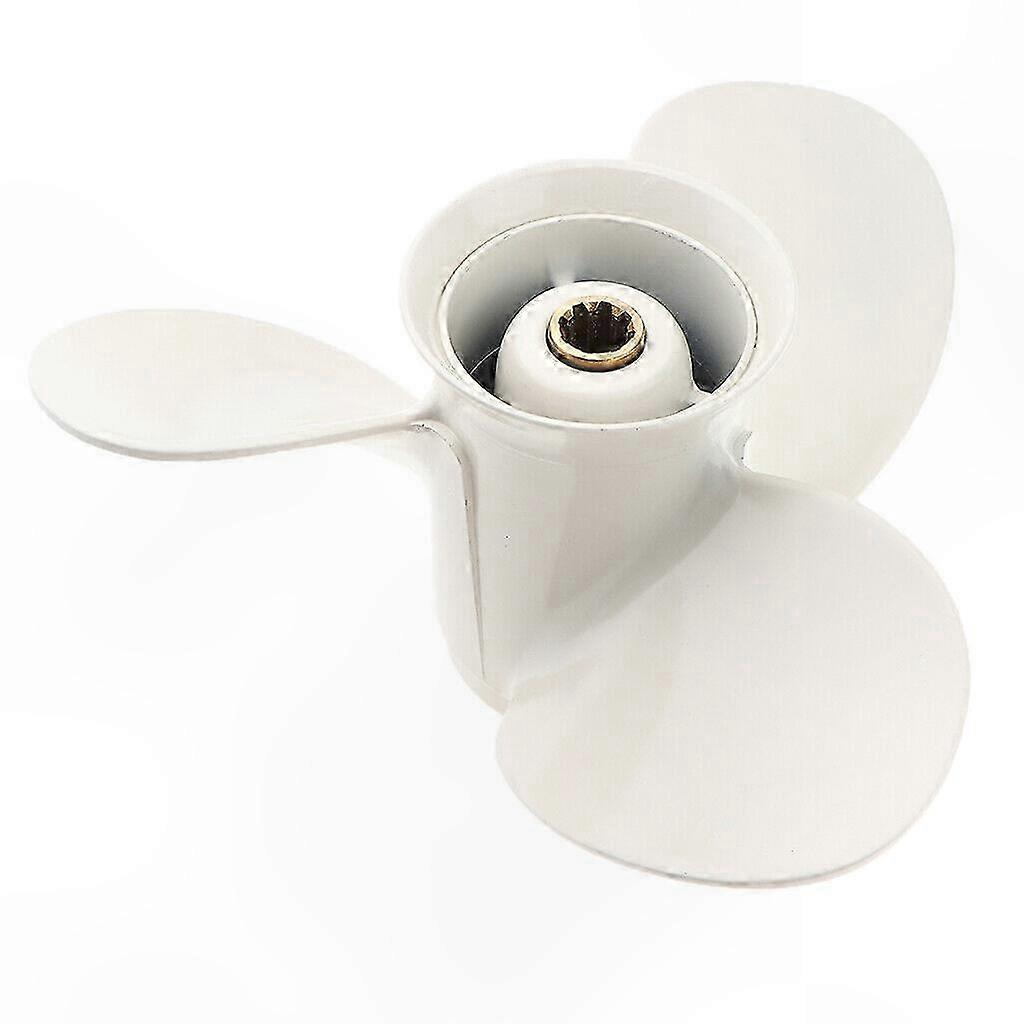 Aluminum 3-Blade Outboard Propeller, 9.25x10-J1 for 9.9-15 HP Engines