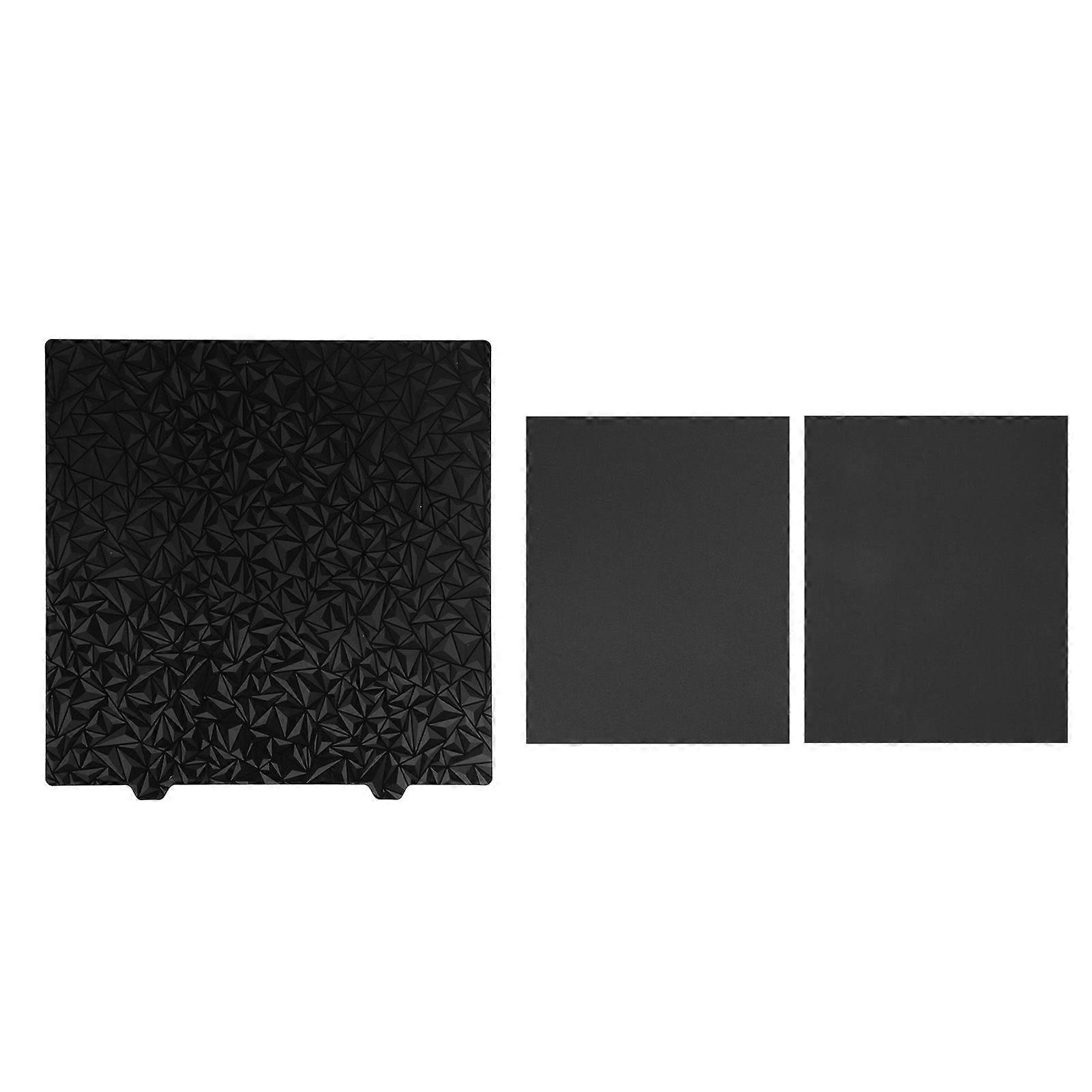 3D Printer PET PEI Build Plate 377x370mm Smoothly PET Frosted PEI Double Sided Hot Bed Steel Plate for Ender 5 Plus Steel Plate