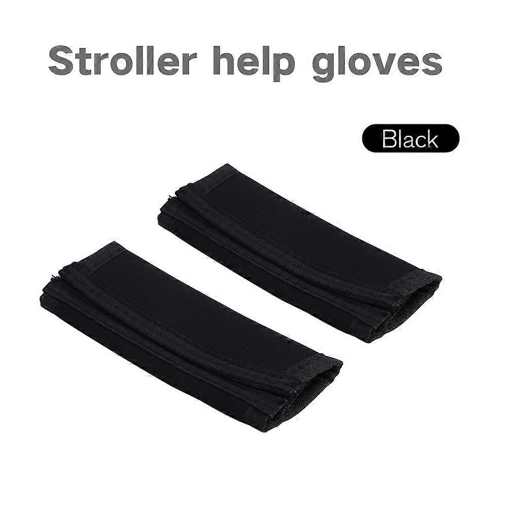 2PCS Black Baby Kid Handle Grip Bar Bumper Cover for Pushchair Pram Stroller New