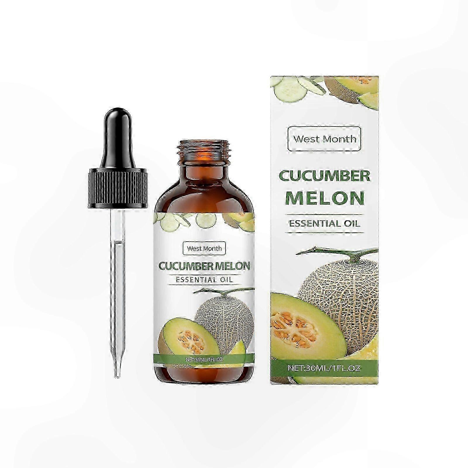 Aromatherapy Oil with Cucumber and Melon Scents for Diffusers, Massage, and Candle Crafting