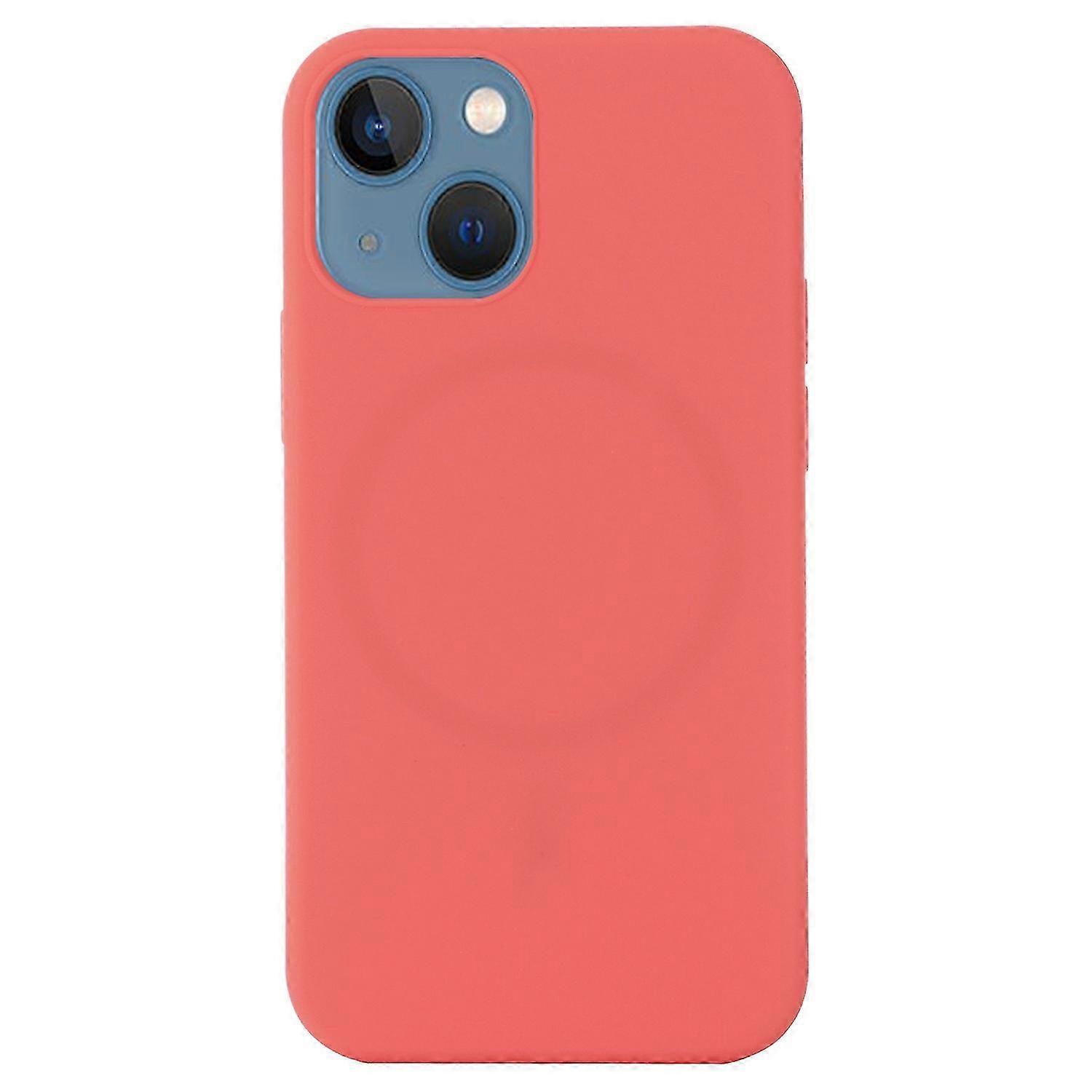 Soft silicone case for iPhone 15 with MagSafe wireless charging