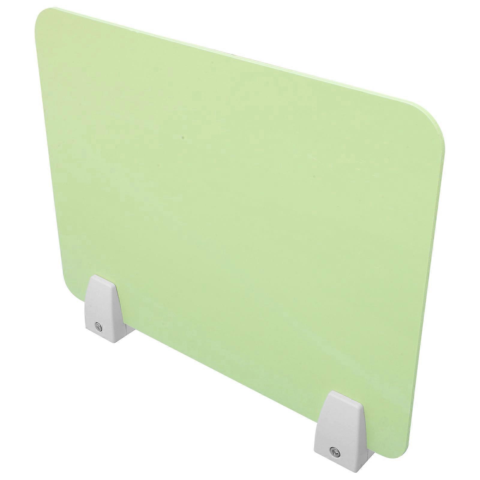 Protective Privacy Board Desk Divider for Use 3Sets Green PVC Metal