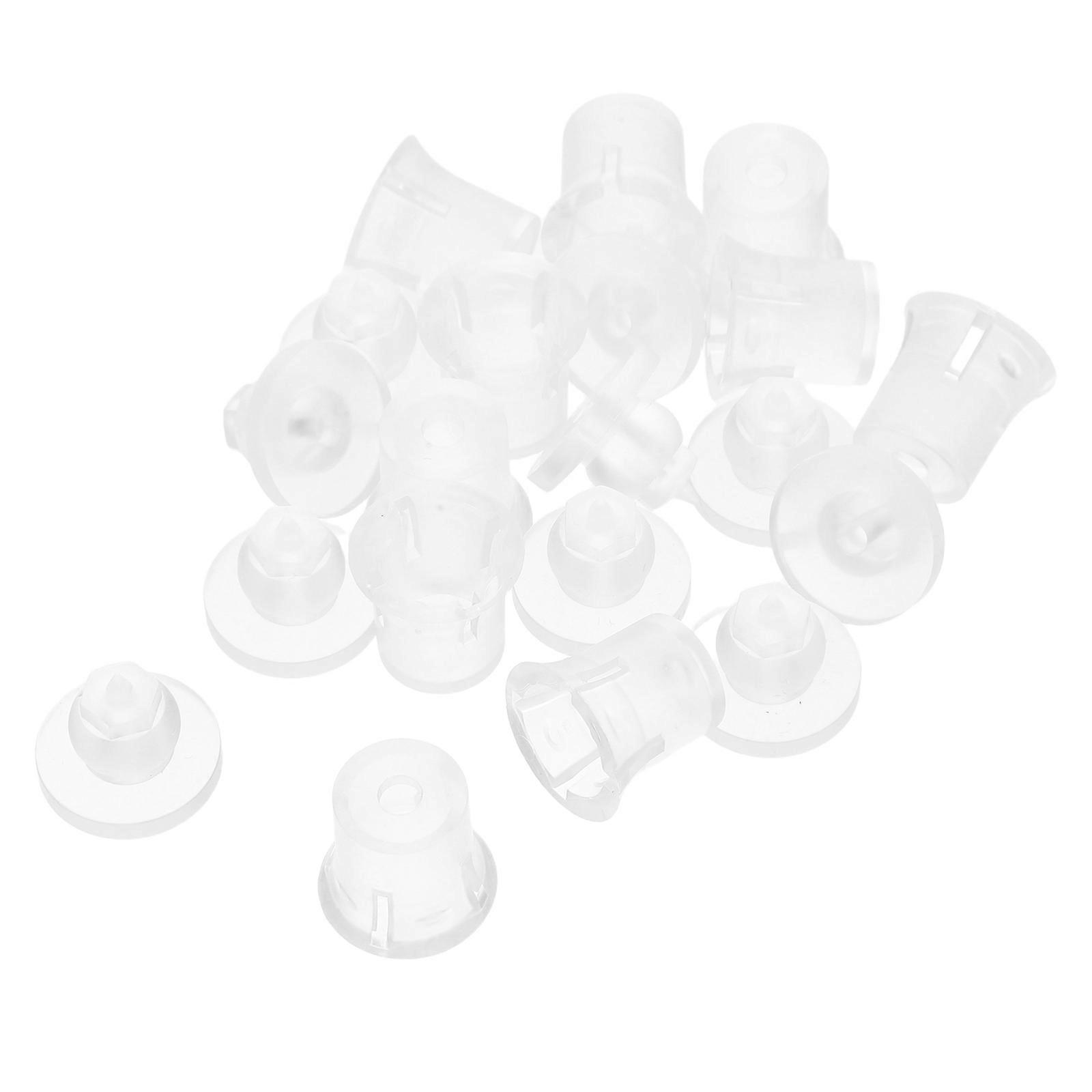 Mirror Nails Acrylic Advertising Nails for Wall Installation 20Sets Transparent