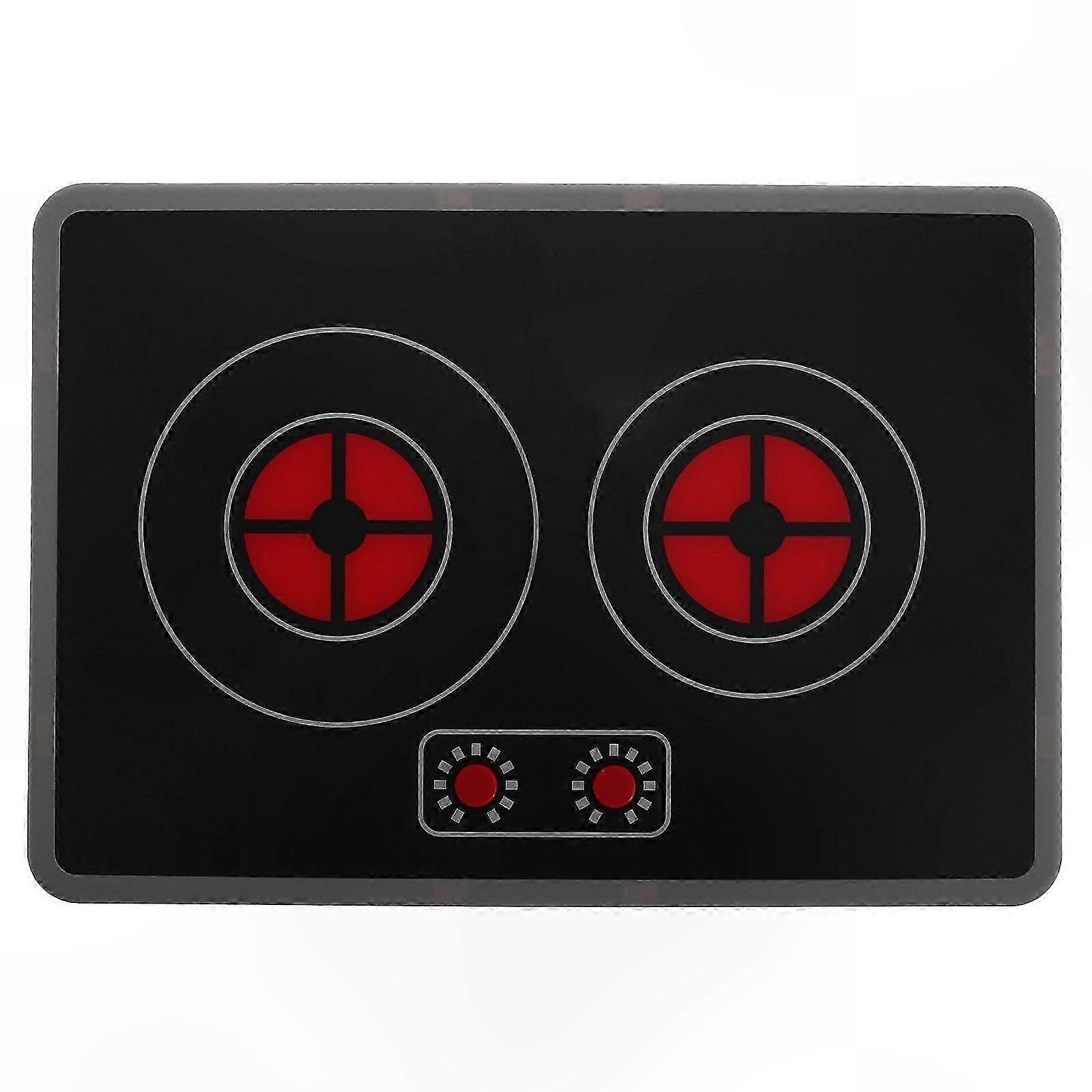 Interactive Toy Kitchen Induction Cooker with Light Effects for Kids Pretend Play Cartoon Model Appliance for Toddlers
