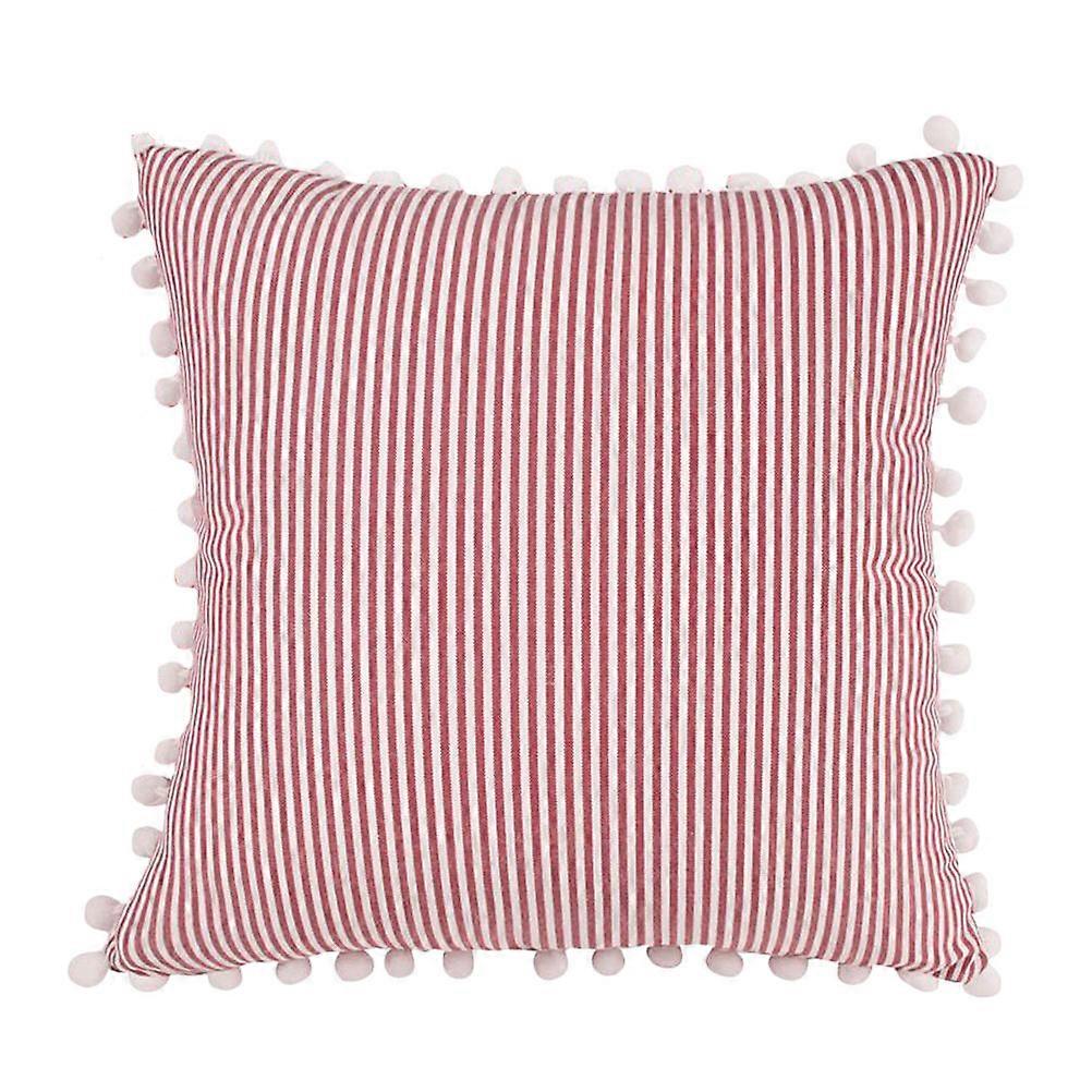 Home Pillow Case Supple Stripe Pillow Cover for Decorative Use