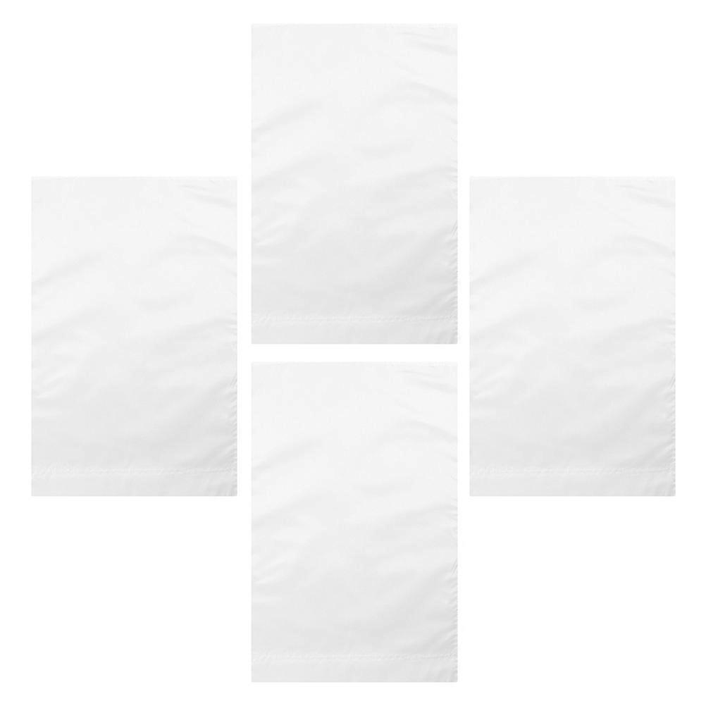 Blank Garden Flags White Polyester for Decoration 8Pcs Outdoor Yard Decor