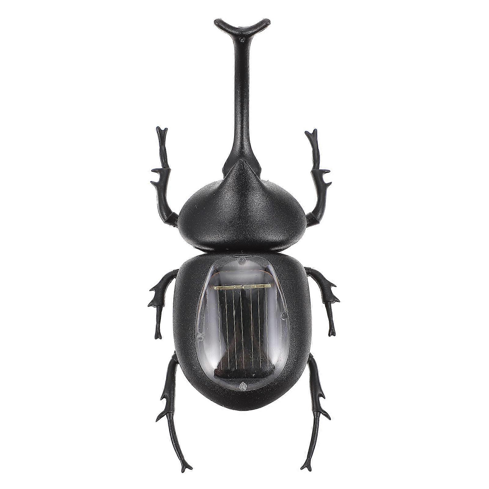 Mini Insect Toys Creative Beetle-Shaped Solar-Powered Plaything For Kids Home Decoration 11.5X4.5X2.5CM 1Set