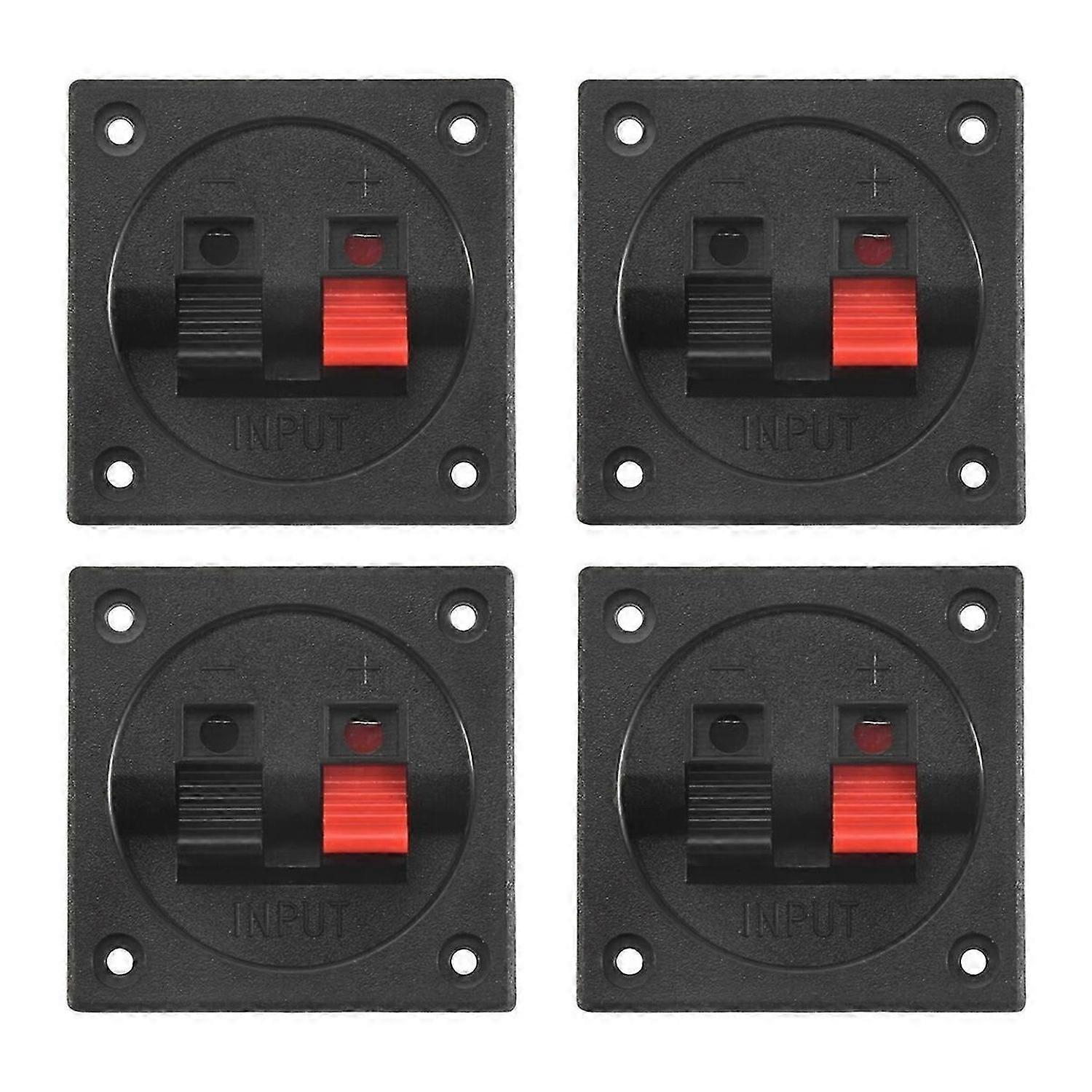 4PCS Speaker Box Terminal Cup, Spring Square Subwoofer Box
