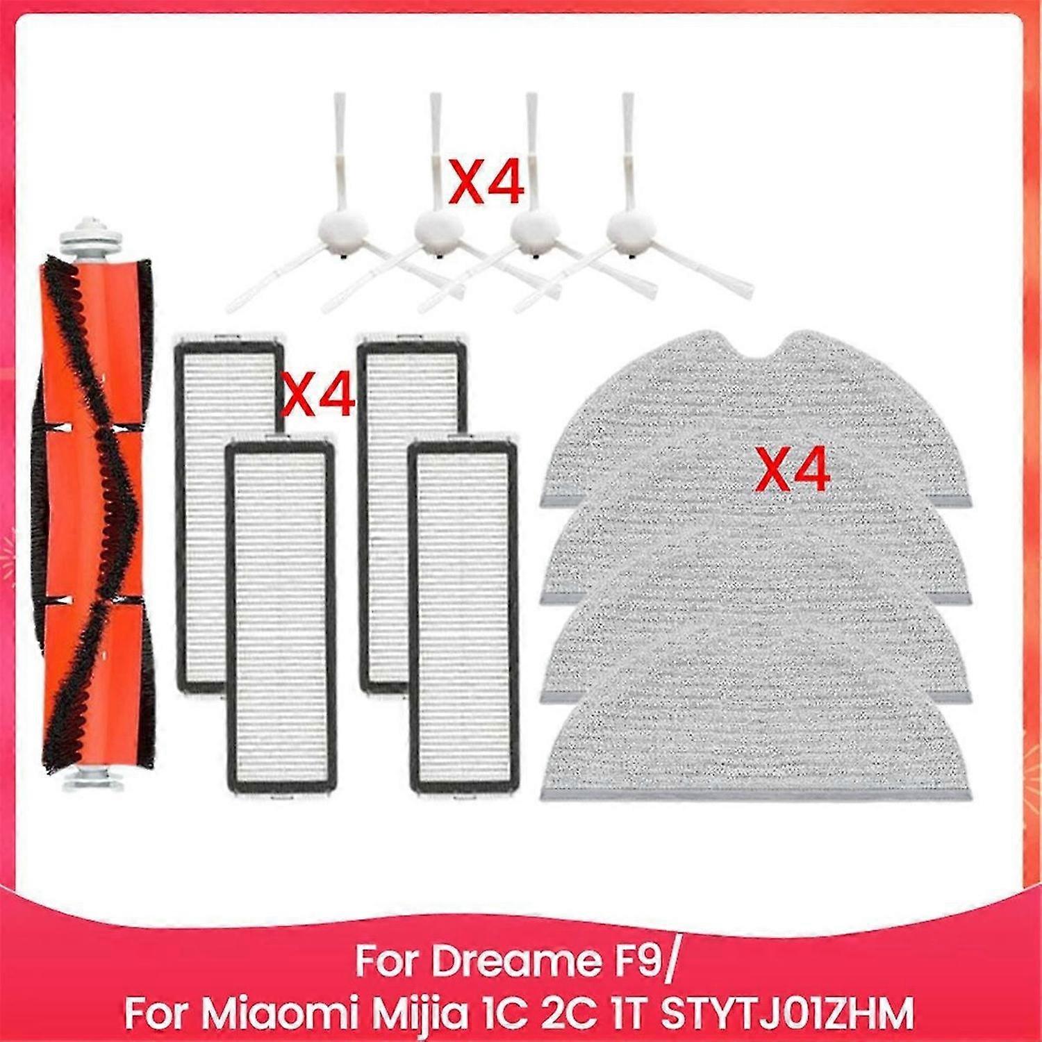 For Dreame F9/Xiaomi Mijia 1C 2C 1T STYTJ01ZHM Main Side Brush Mop Cloth Hepa Filter Efficient Clean