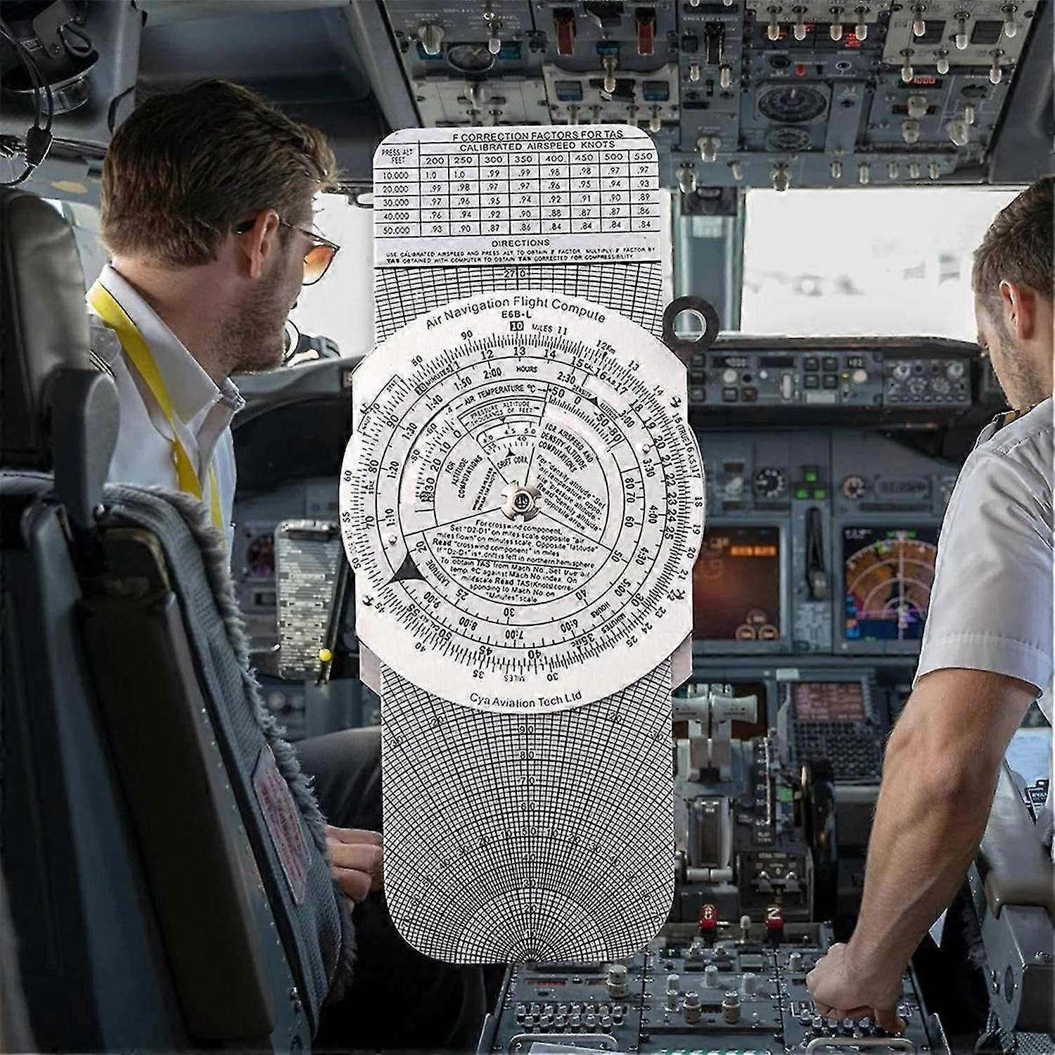 E6B Metal Flight Computer,Aviation Aluminum Flight Computer,Aviation Pilot Calculator Standard Fligh