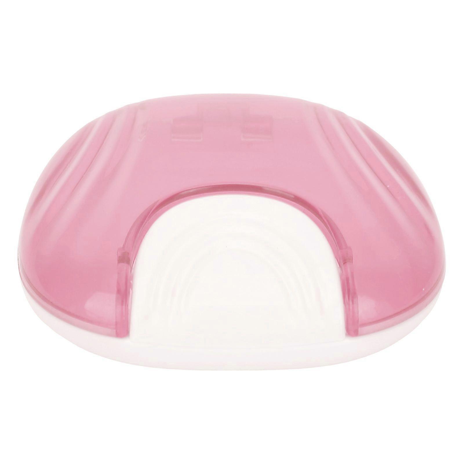 Durable Orthodontic Retainer Case Tooth Denture Container Portable Denture Storage BoxPink