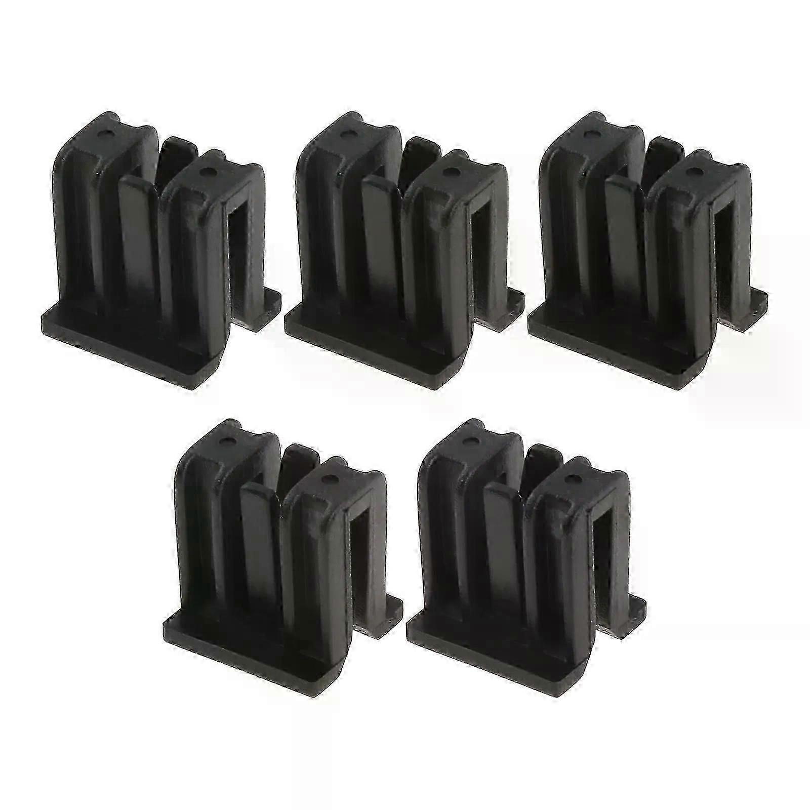 5pcs Wiper Decorative Plate Deflector Racks Subcatching Clips Clamps Black Fasteners Fit for Nissan Tiida Teana Livina D50 R50