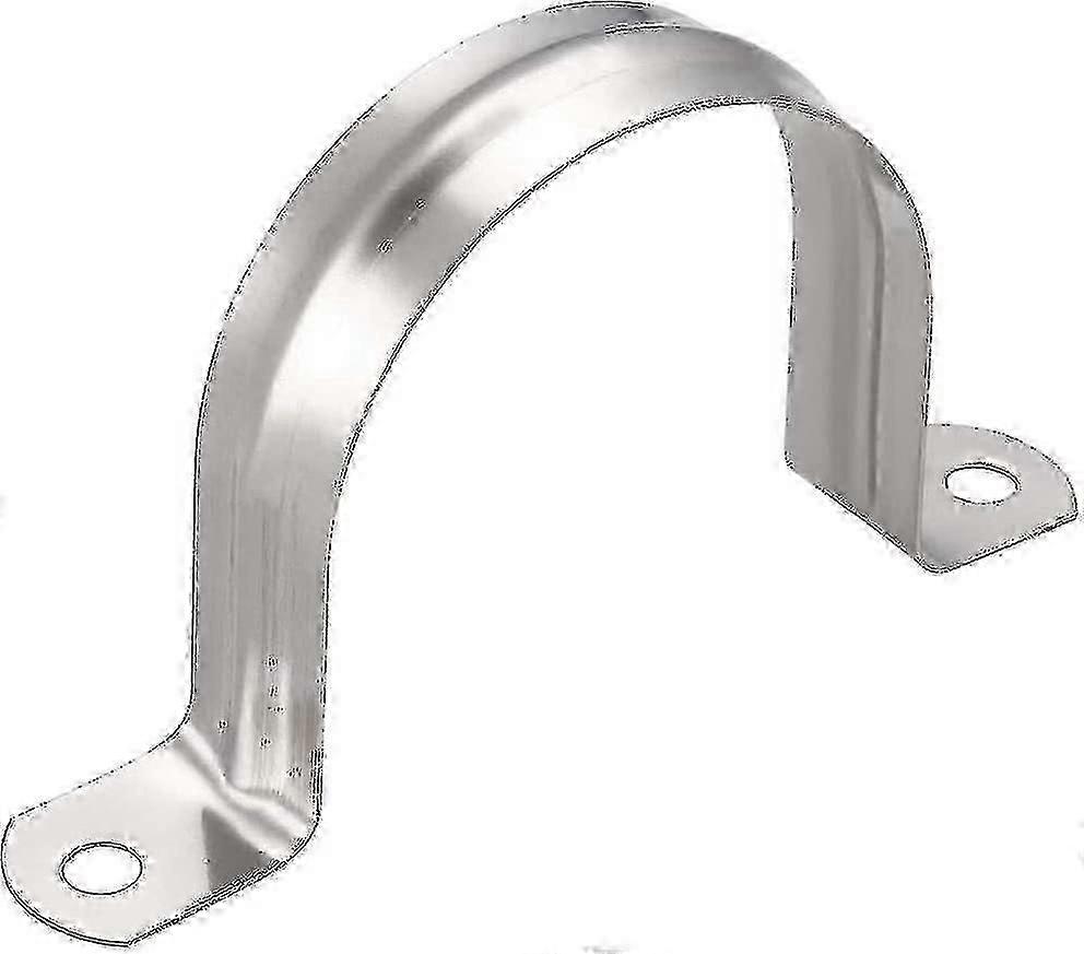 15 Pcs 60mm 304 Stainless Steel U-Type Pipe Clamps for Conduit & Cable