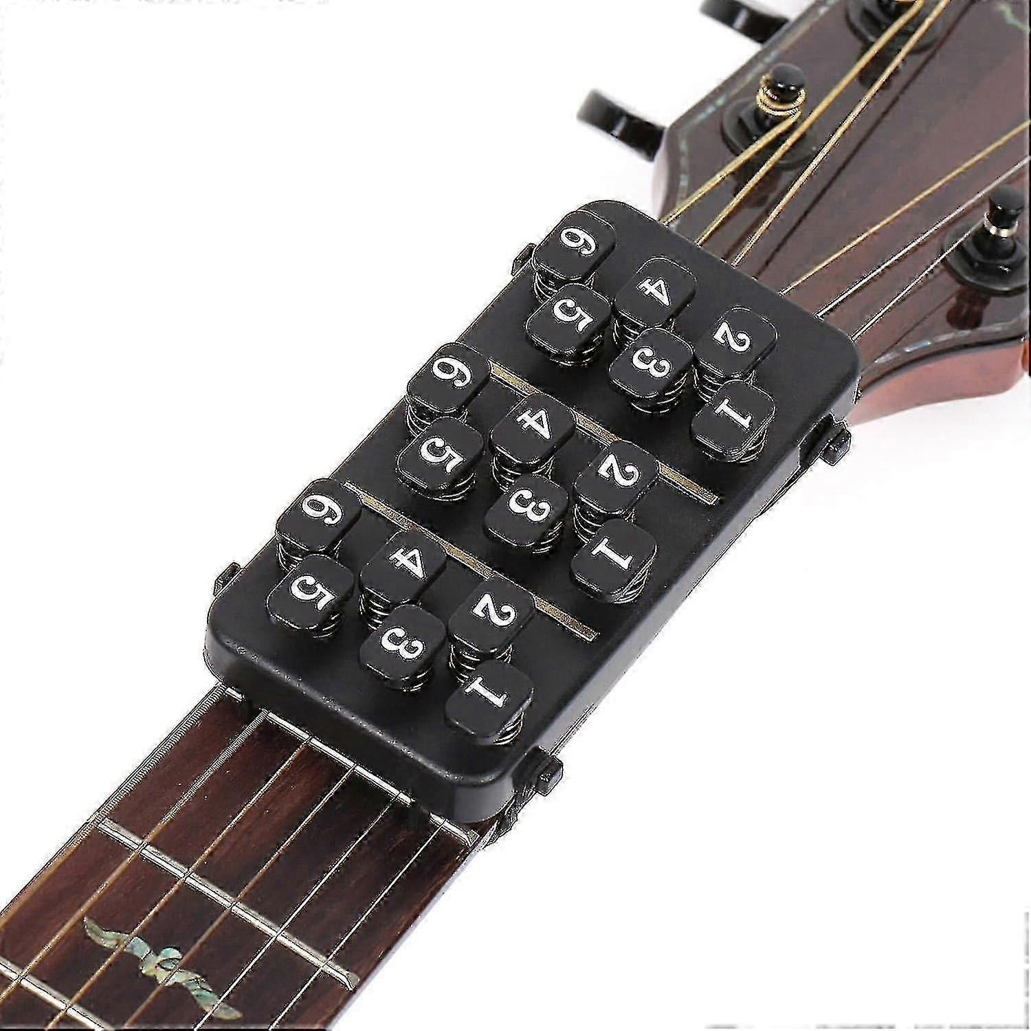 Guitar Chord Trainer for Beginners, Finger Teaching Aid Tool, Practice Assistant for Learning Folk Guitar Chords