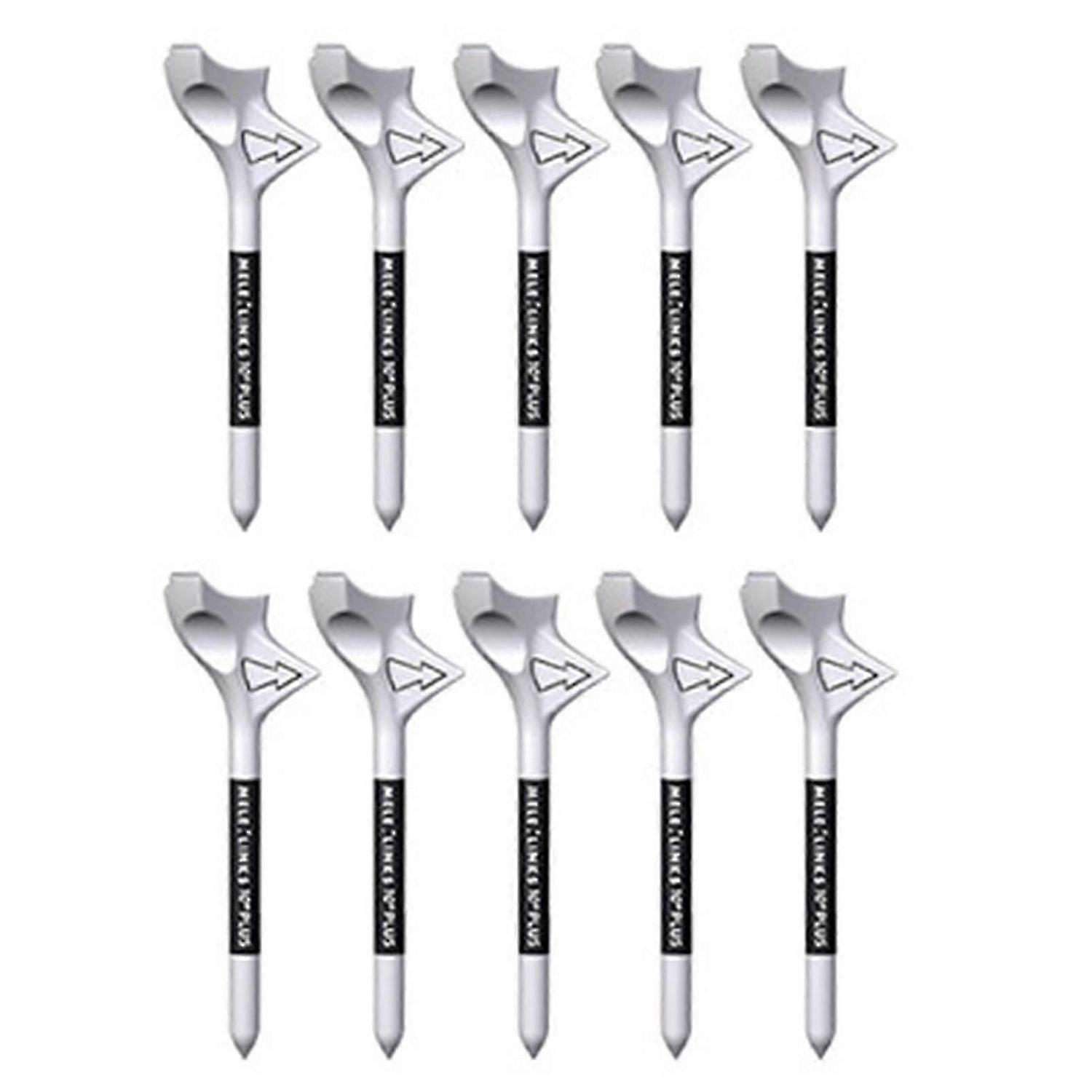 Sijiali 10pcs גולף טי ללבוש עמיד נייד אלכסוני הכנסה ירידה חיכוך מקצועי להגדיל את המרחק קומפקטי 10 מעלות גולף כדור טיס G