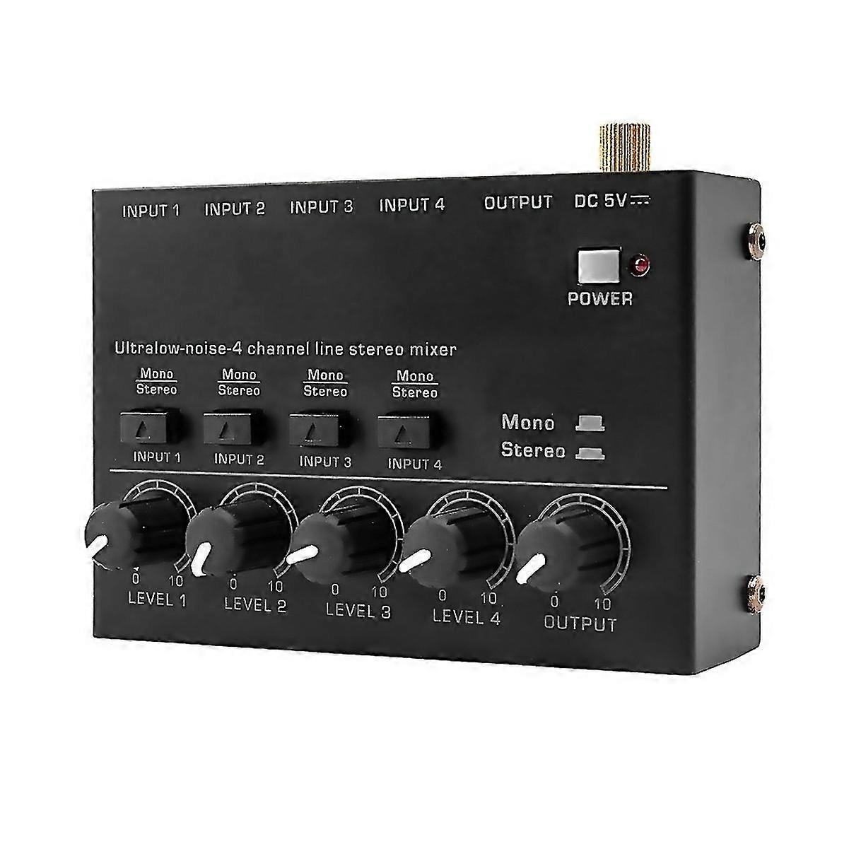 For Ultra Low Noise 4 Channel Line Stereo Mixer Eu
