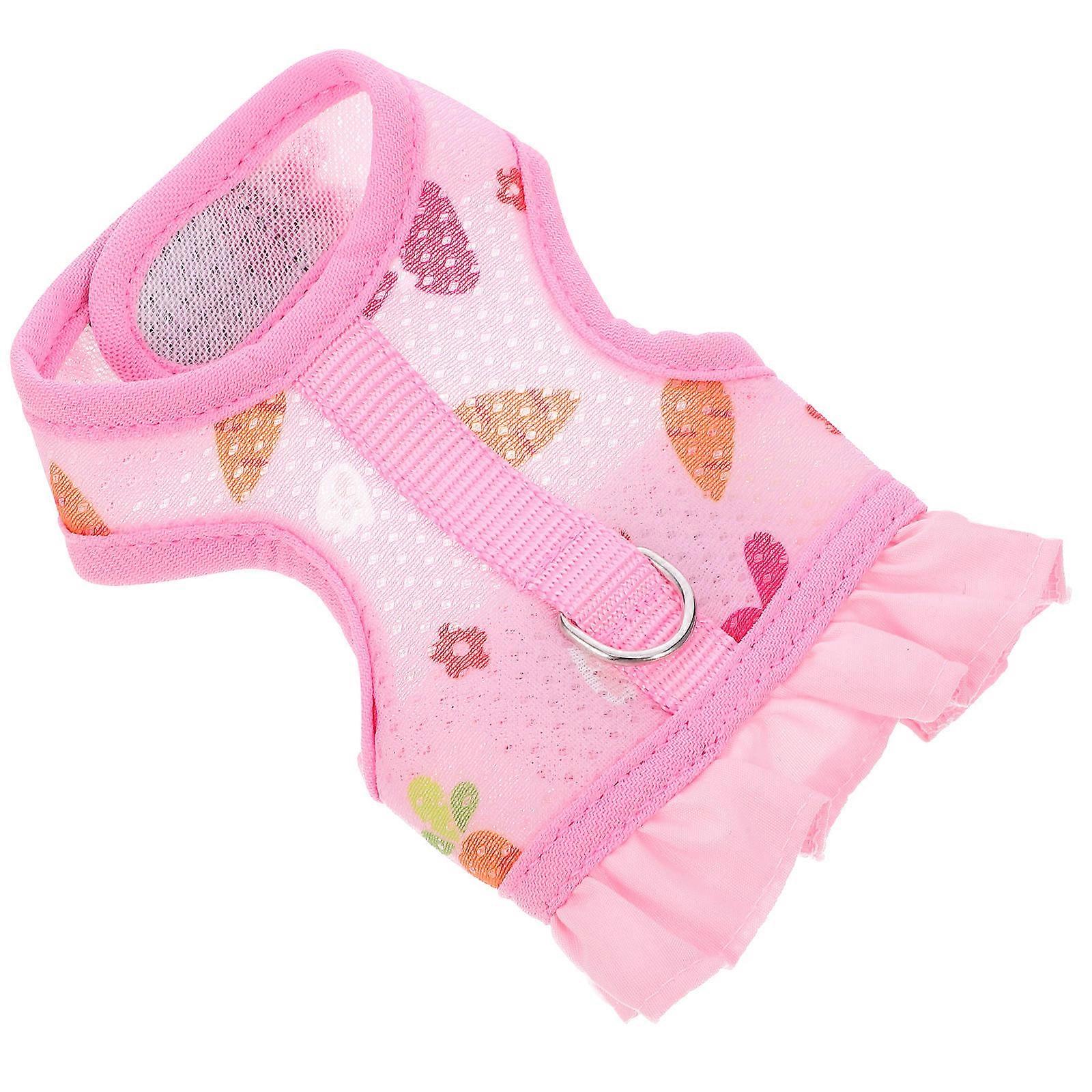 Bunny Harness Adjustable Rabbit Vest Harness and Leash Set for Pet Safety 1Set