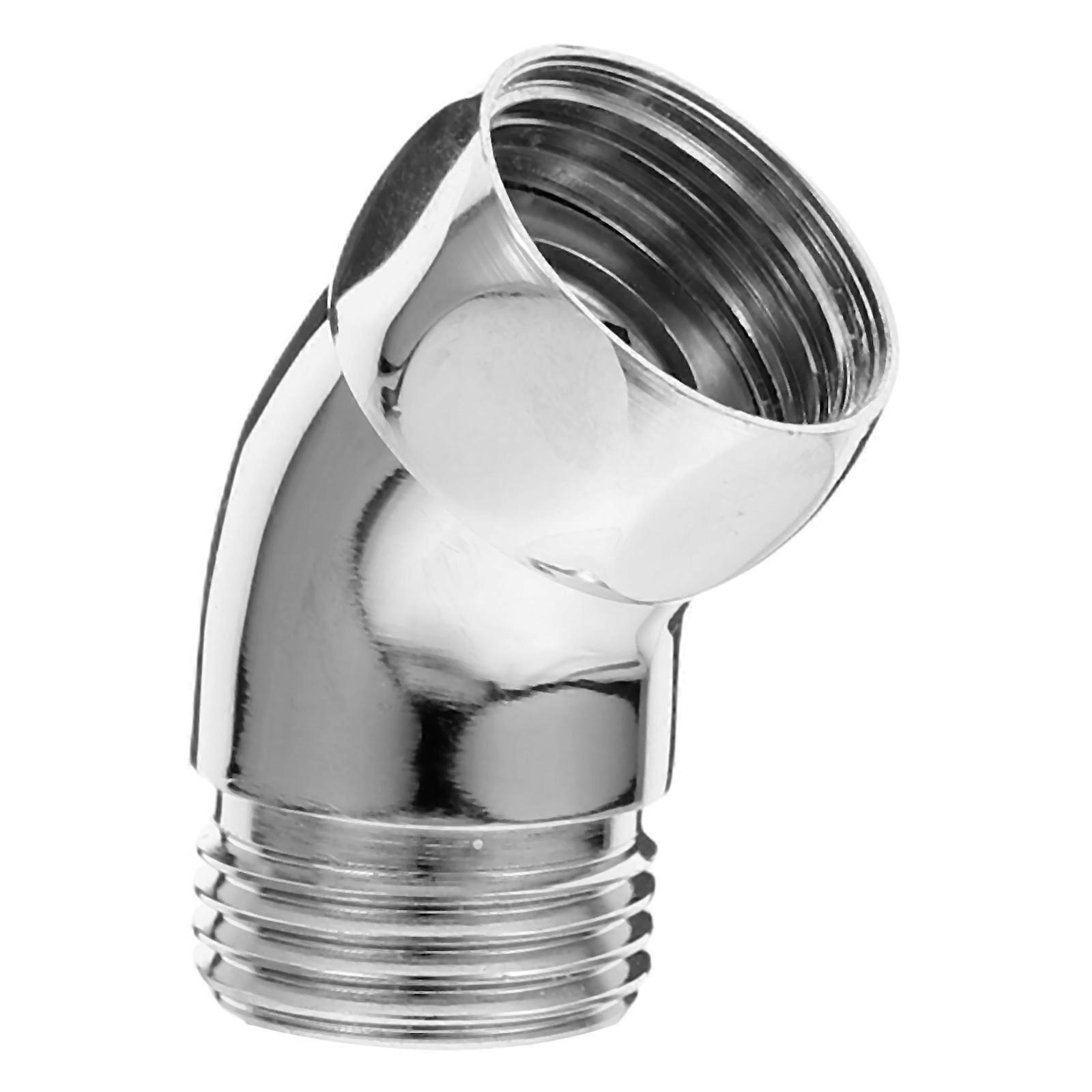 Handheld Shower Head Adapter Elbow for Bathroom Use 3Pcs Copper Silver