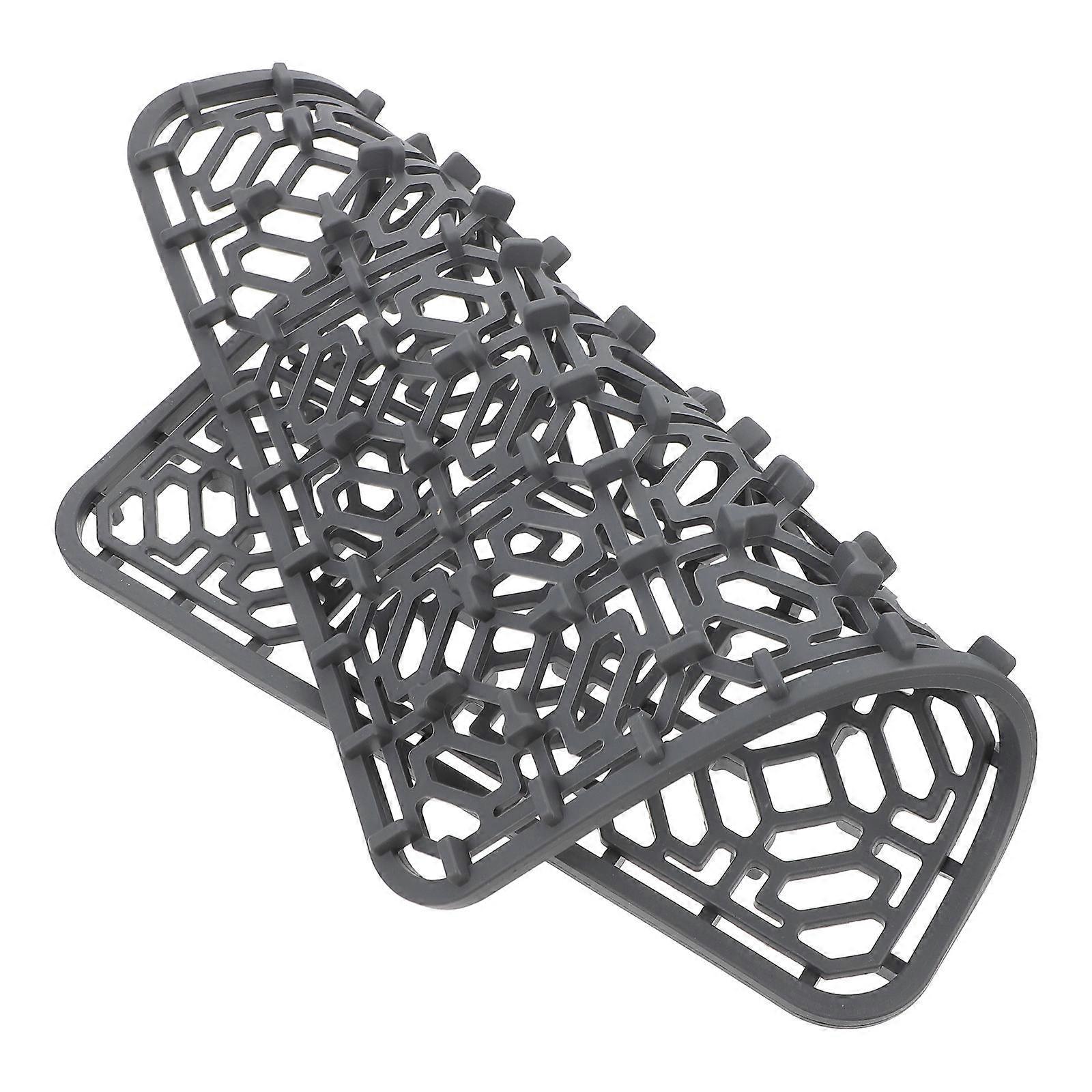 Sink Draining Mat for Kitchen with 2Pcs Silicone Hollow Draining Pad