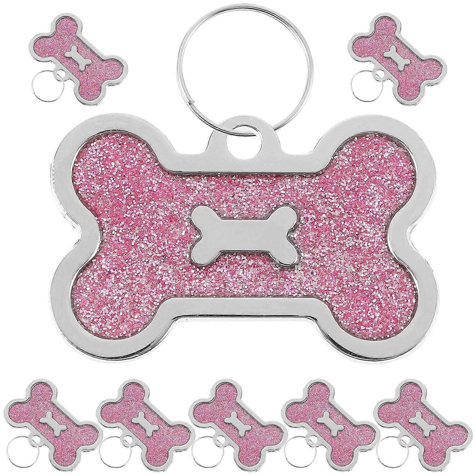 Pet Identity Tags Bone Shape Dog Tags for Pet Use 24Pcs Zinc Alloy Durable
