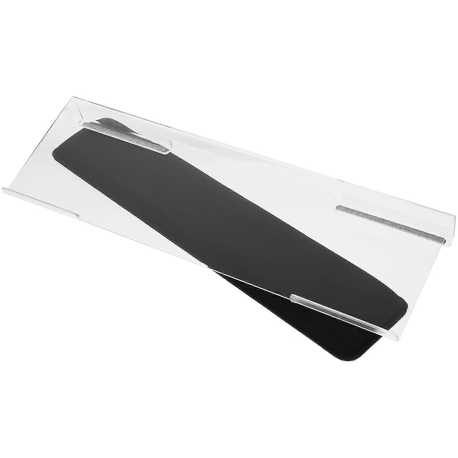Keyboard Riser Stand with Wrist Support for Office 2Pcs Acrylic Silicone Keyboard Pad