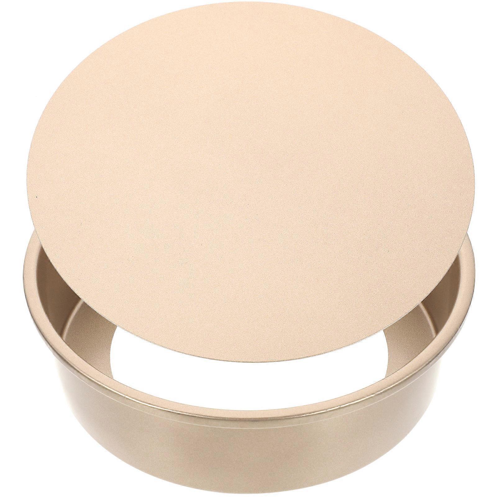 3Pcs Round Baking Mould Detachable Design Ideal For Home Bakers Using Non-Stick Technology And Strong Carbon Steel Material