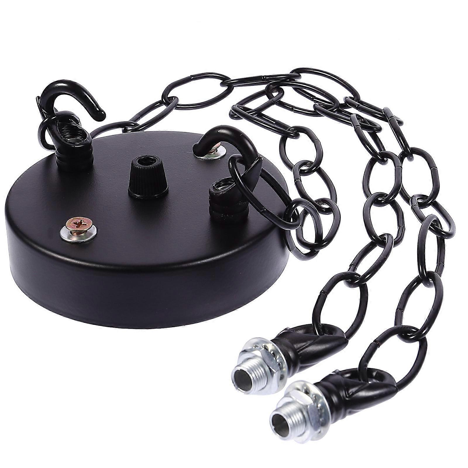 Household Ceiling Lamp Base Nordic Light Plate with 2Pcs Chains