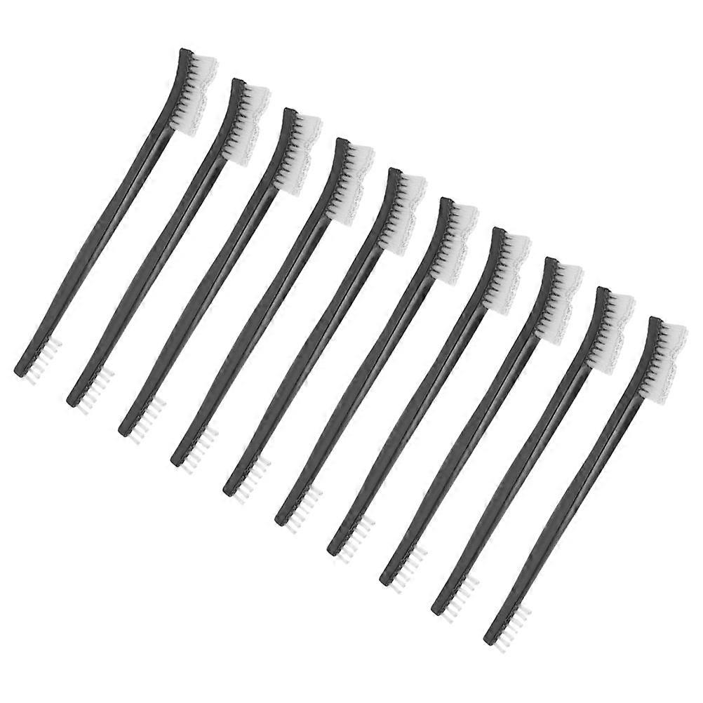 Multifunction Cleaning Brush 10Pcs Ideal For Keyboard Nail Kitchen Use Durable Plastic Bristles