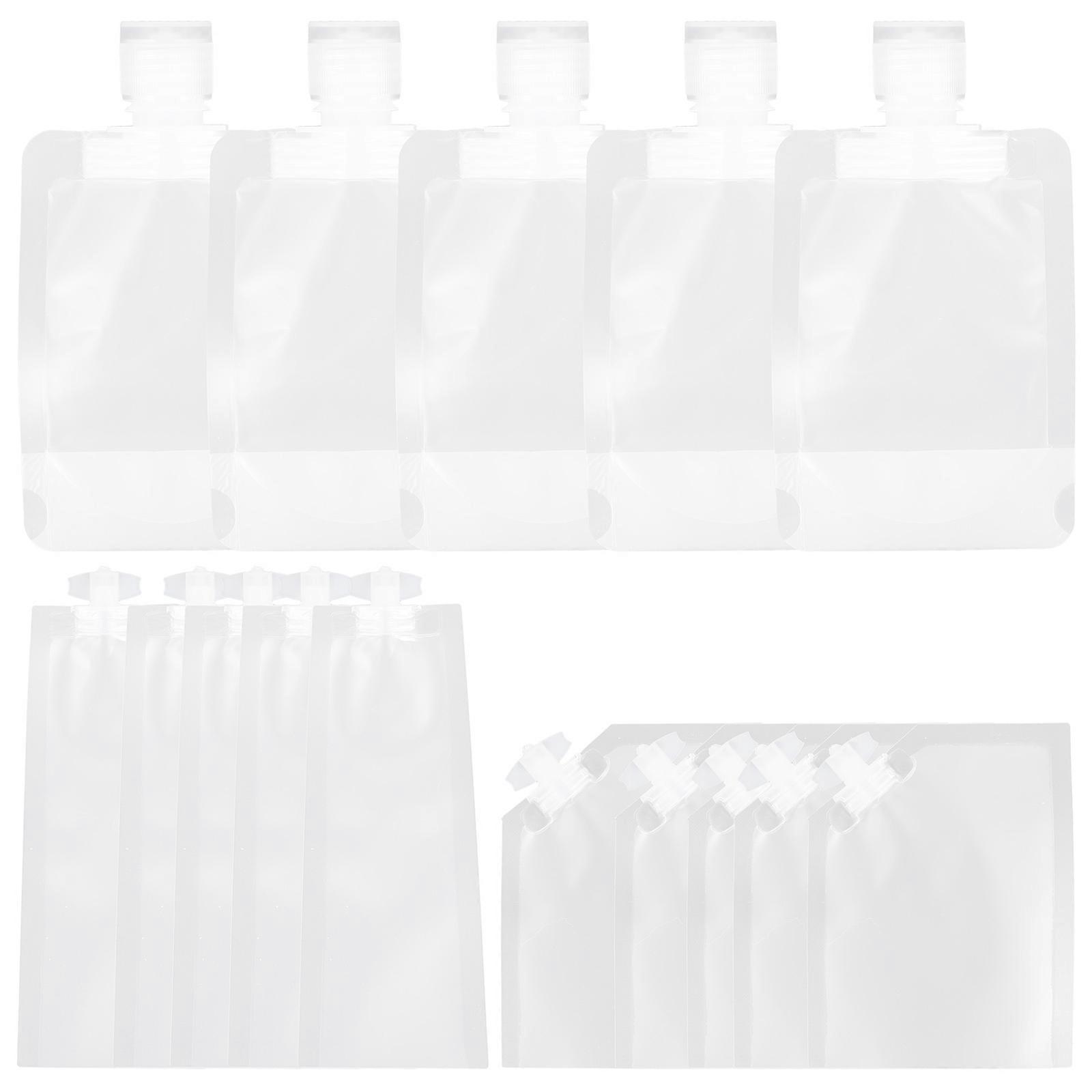 75 Pcs Transparent Travel Use Makeup Bag Rectangular Skin Care Product Storage Solution For Travelers With Leak-Proof Design