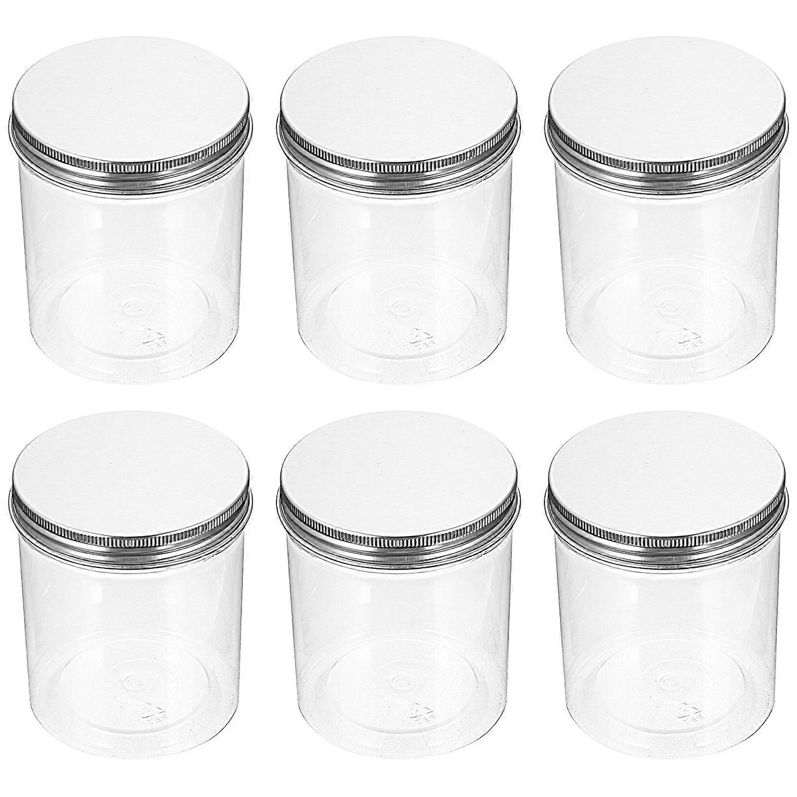 Transparent Cookie Jar for Storage 30Pcs Kitchen Candy Canister Silver
