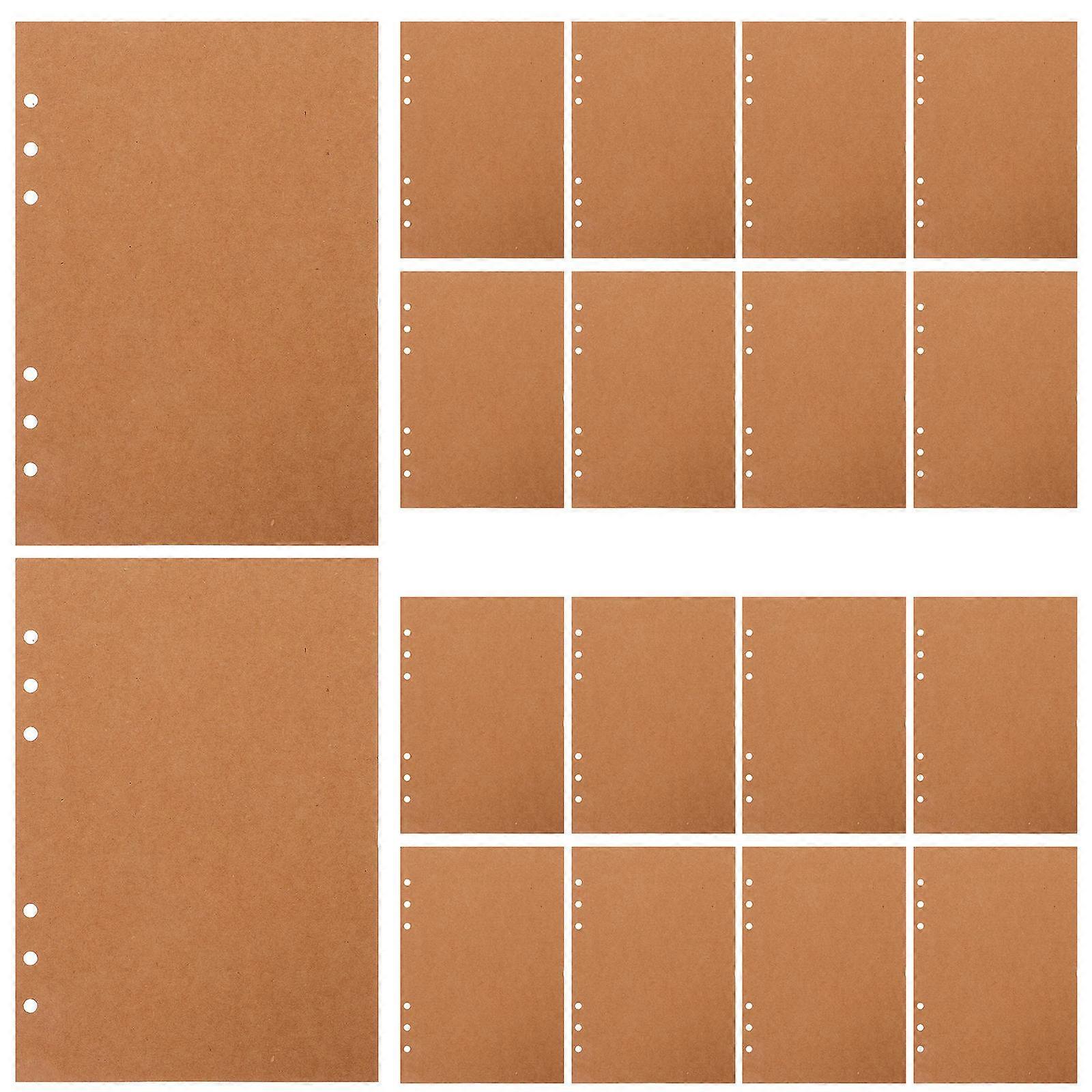 Notebook Insert Paper For Students A5 Light Brown Loose Leaf 60 Sheets Practical Use