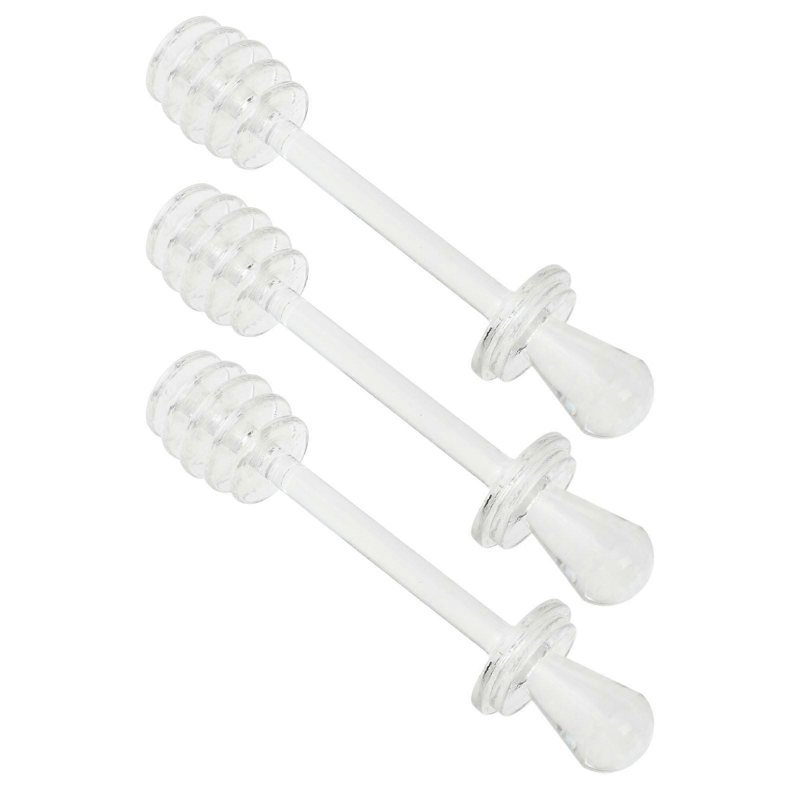 Honey Stirrer Honey Dipper Breakfast Helper Restaurant 5.3×1.2×1.2in Drizzling Viscous Liquids 3Pcs